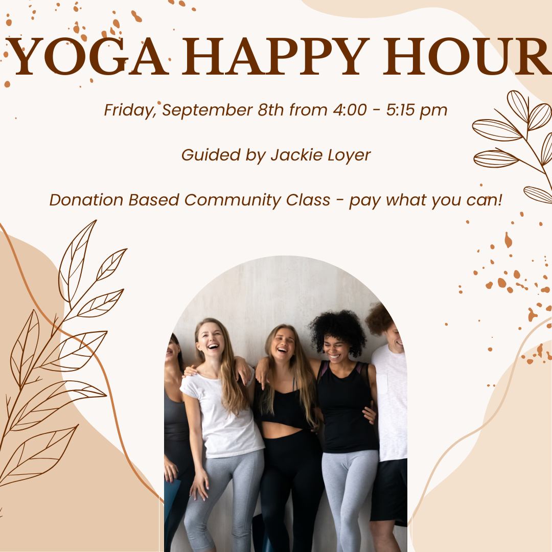 The OM Center - Join us for Yoga Happy Hour this Friday at...