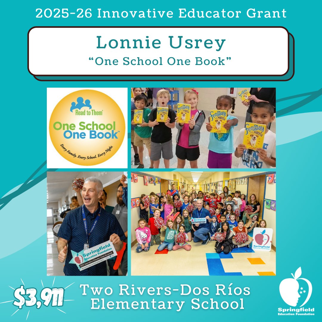 Springfield - 🏫📘 The One School, One Book program is coming to Two ...