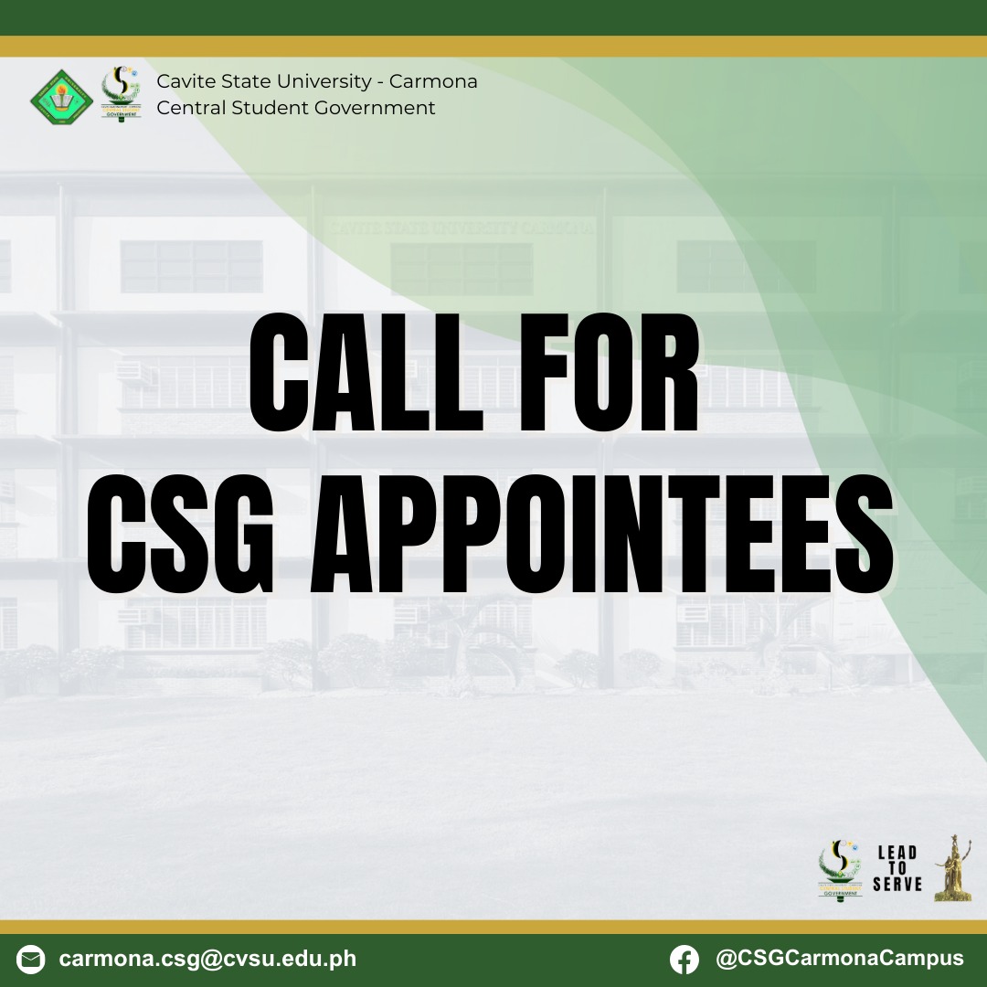 𝗟𝗙: 𝗖𝗦𝗚 𝗔𝗣𝗣𝗢𝗜𝗡𝗧𝗘𝗘𝗦🫡 The Central Student Government (CSG) is searching ...