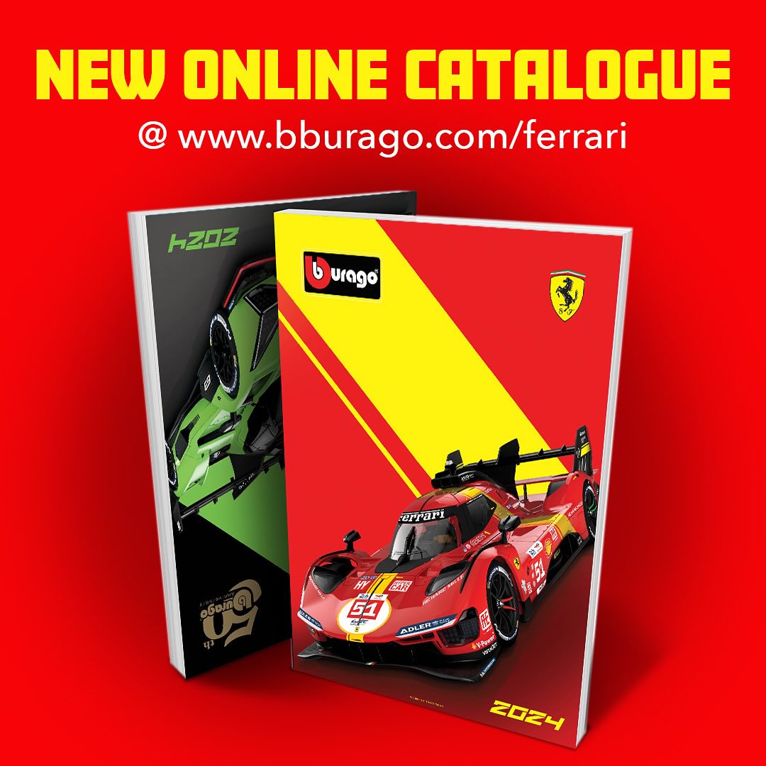 The new 2024 Bburago Ferrari Product Catalogue is here . Check it 