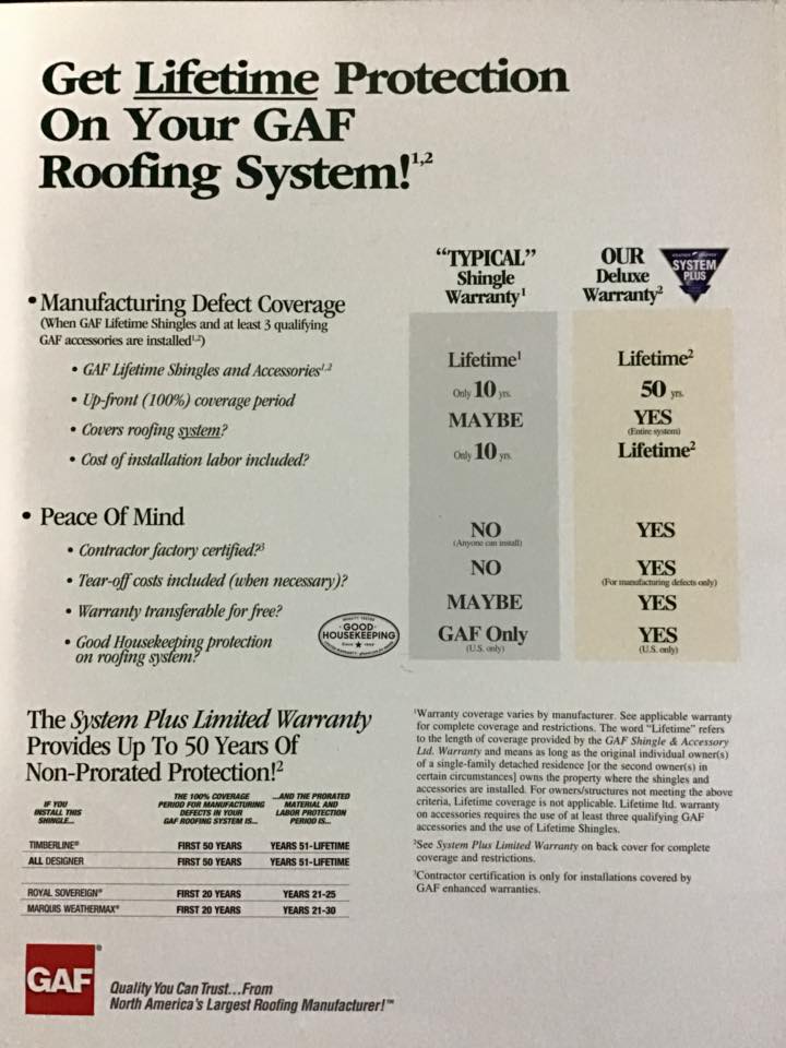 We are now offering the GAF System... - Franklin Contracting | Facebook