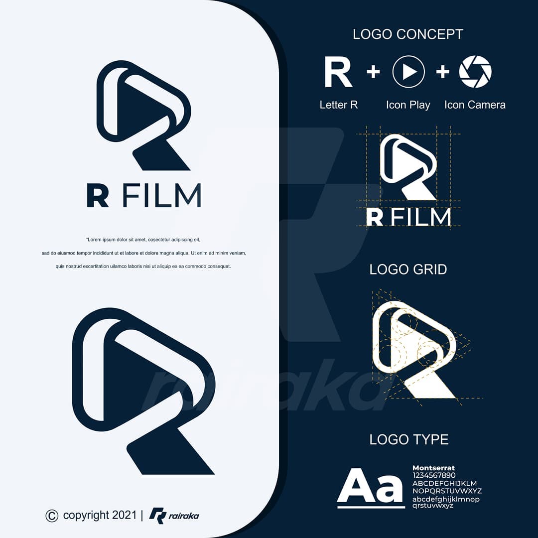 For Sale 💰 . Logo R Film 🎬 .... - Rai.Raka Desain & Printing