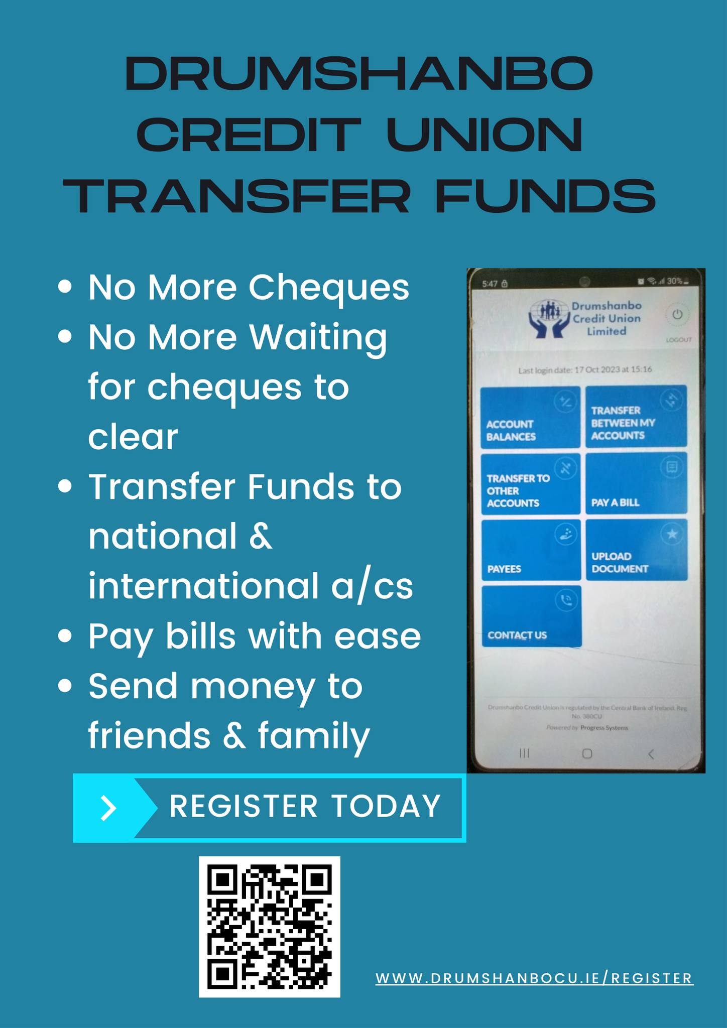💸 Say Goodbye to Cheques! 🚫 ️... - Drumshanbo Credit Union | Facebook