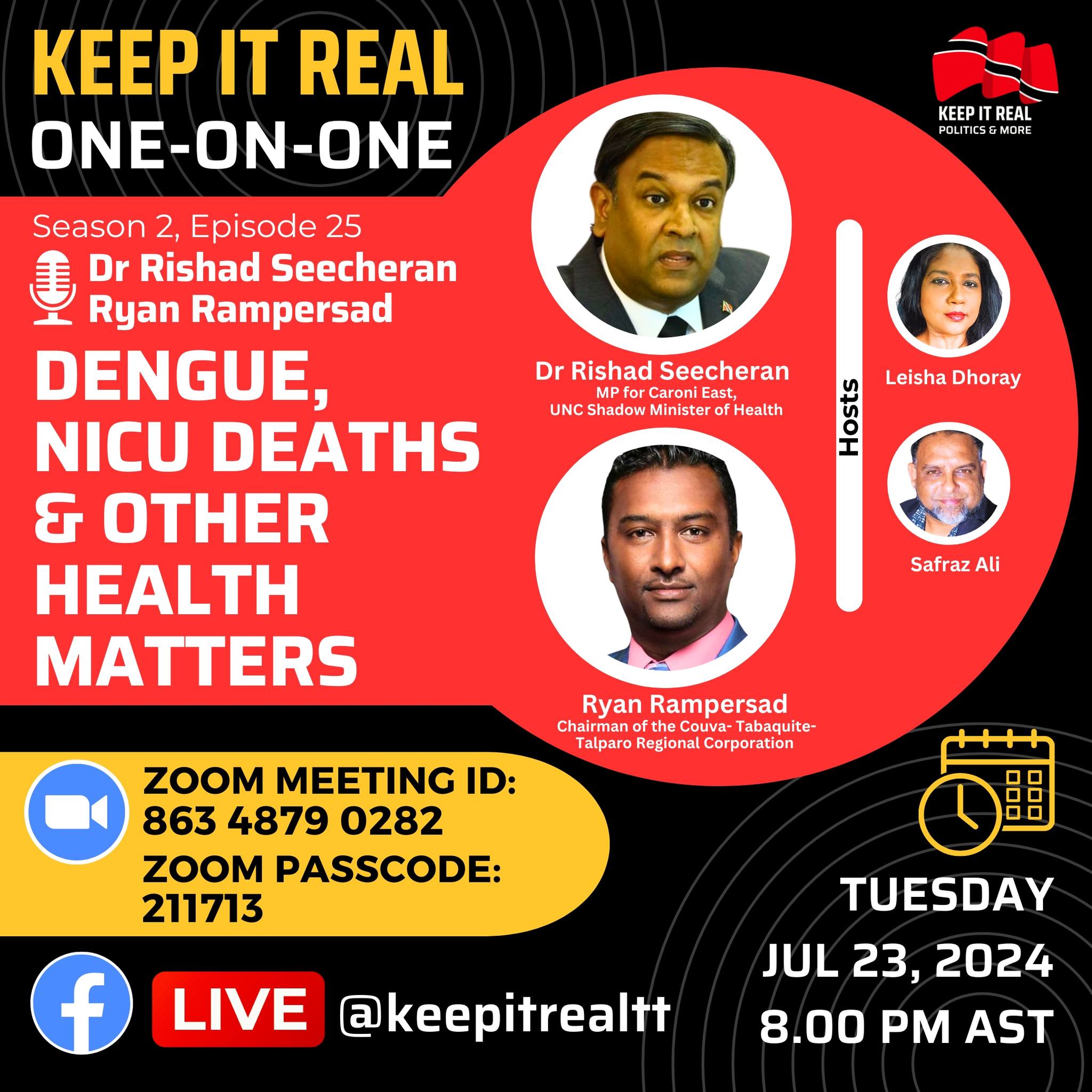 👥 Join us for a 𝗢𝗻𝗲-𝗢𝗻-𝗢𝗻𝗲... - Keep It Real Politics & More