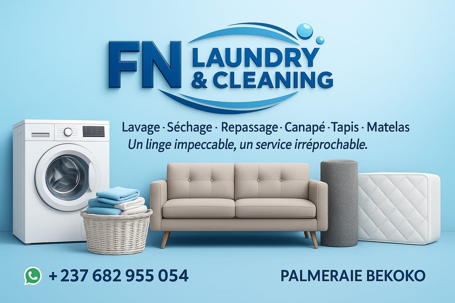 𝐅𝐍 𝐋aundry & 𝐂leaning | Douala