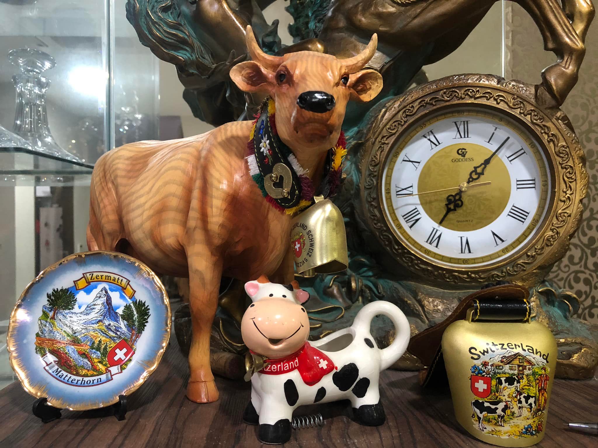 Some of the souvenirs from Switzerland.