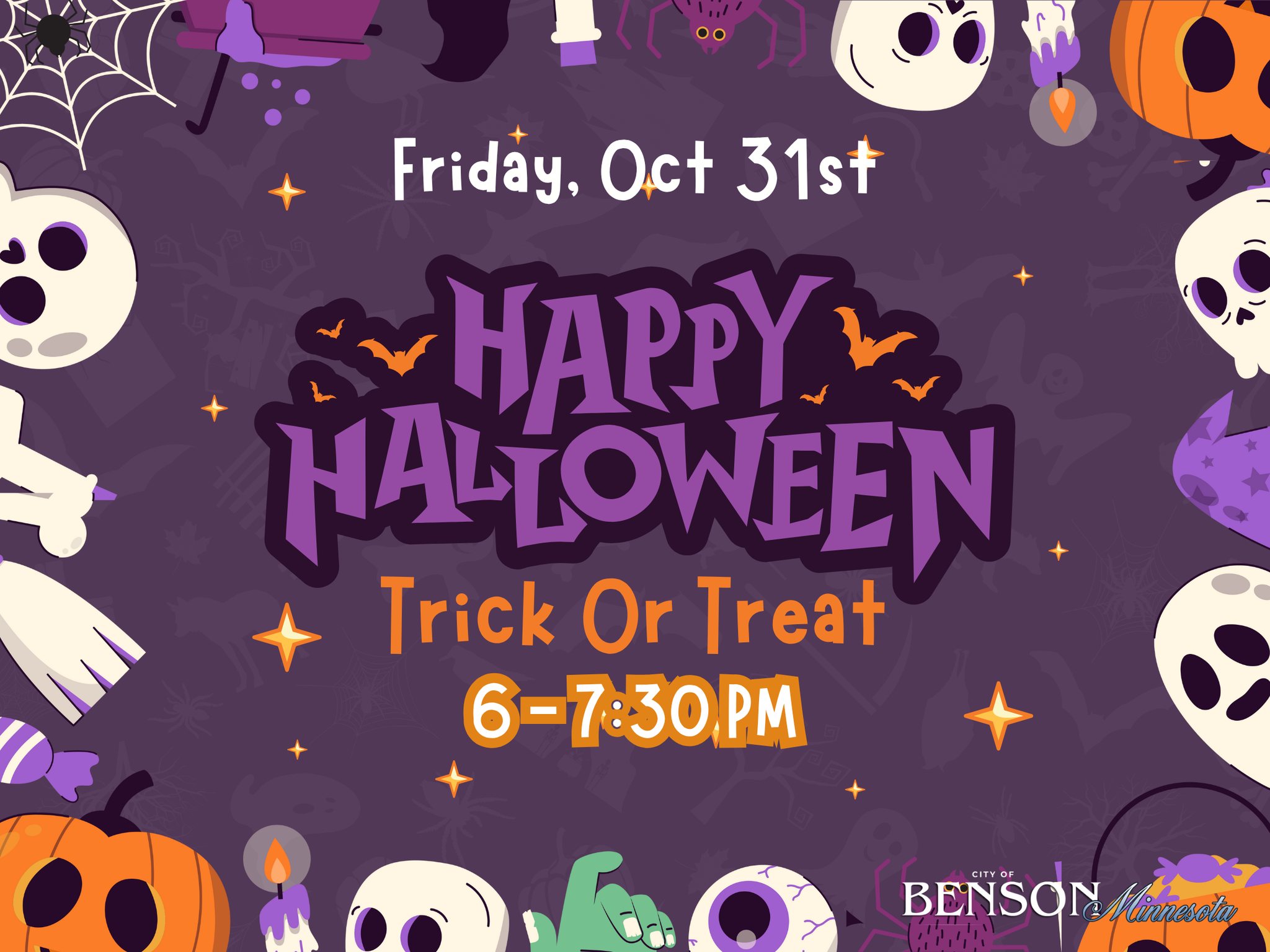 🎃 Halloween is almost here, Benson! 👻... - City of Benson MN | Facebook