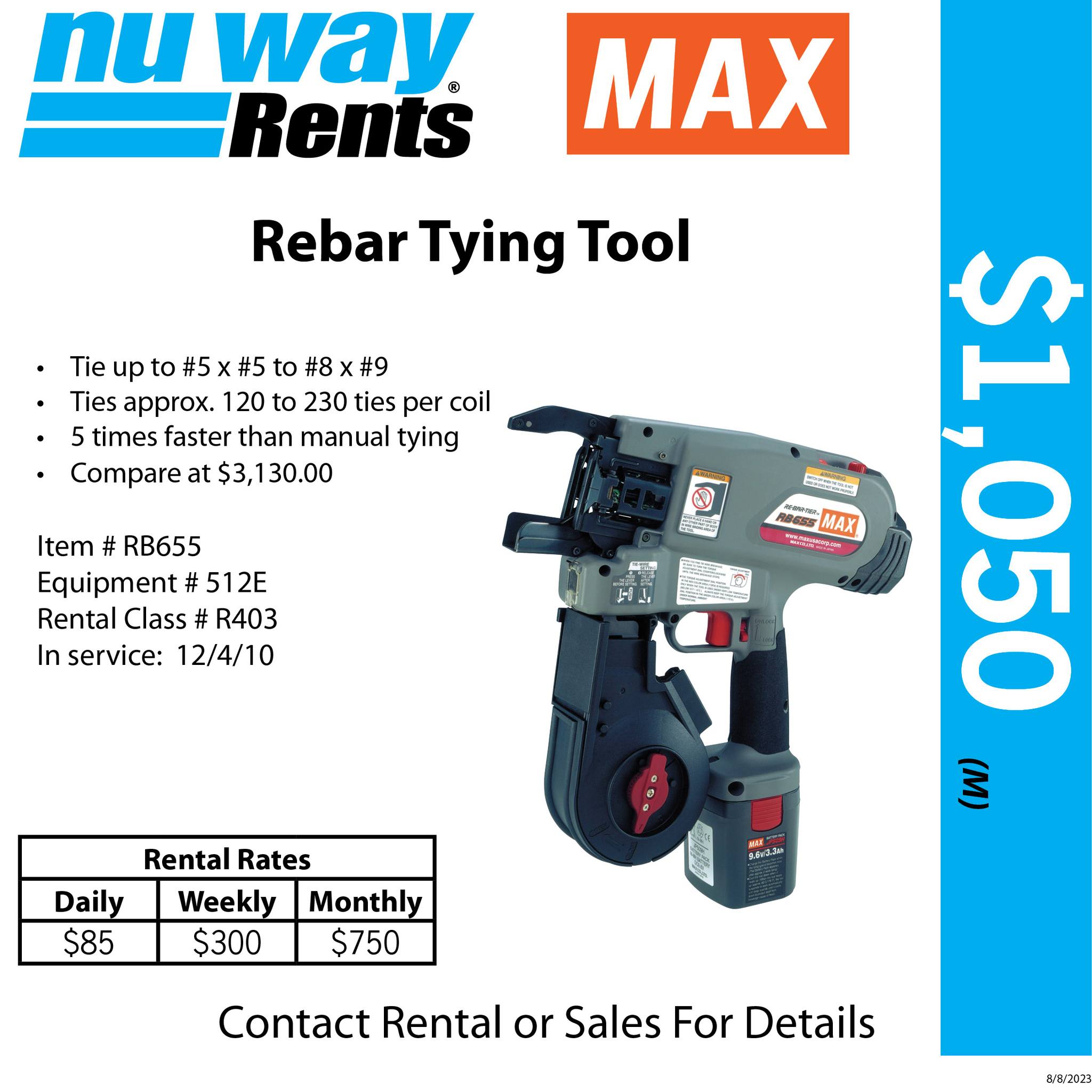HOT ITEM:... - Nu Way Concrete Forms and Rentals-St. Louis