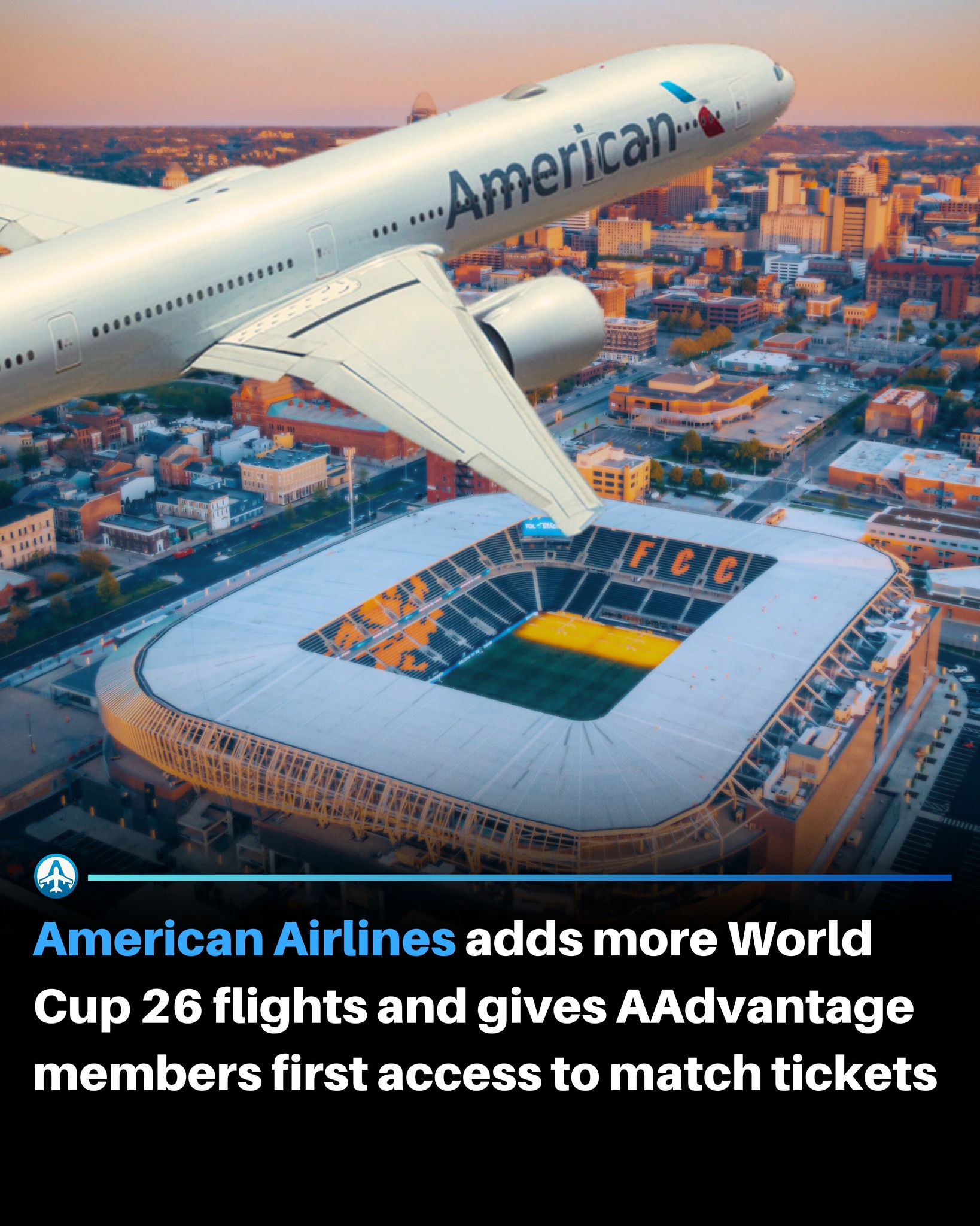 🔴 American Airlines has unveiled the FIFA World Cup 26™ livery on