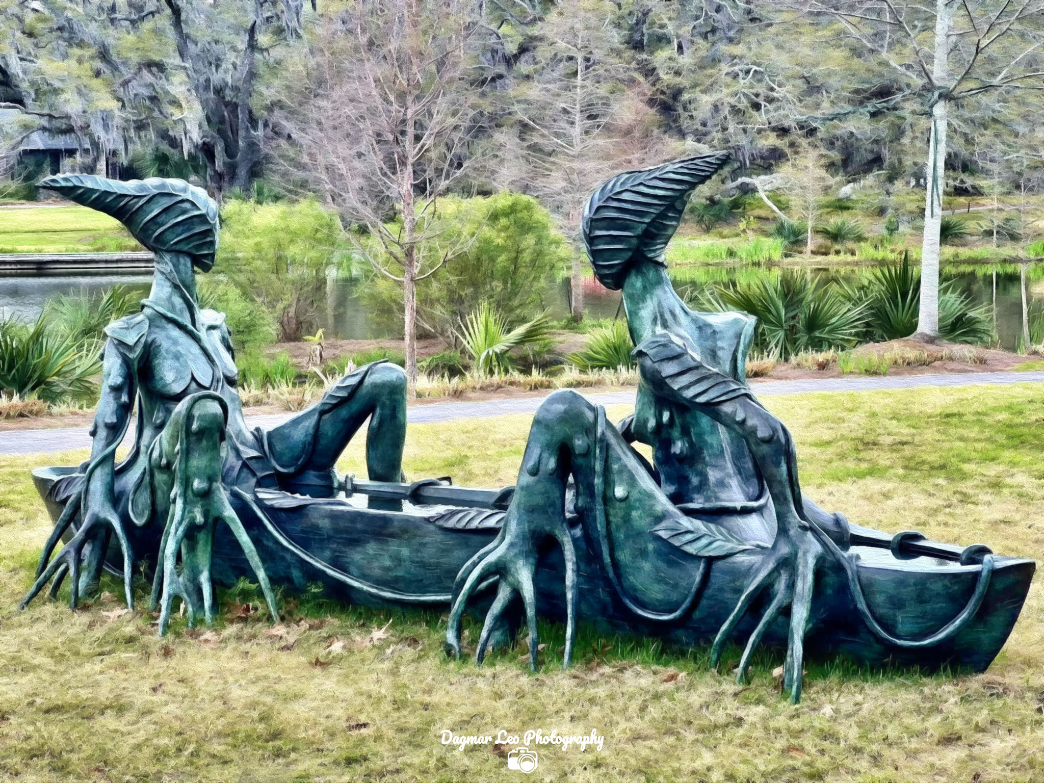 Wangechi Mutu sculpture in New Orleans City Park