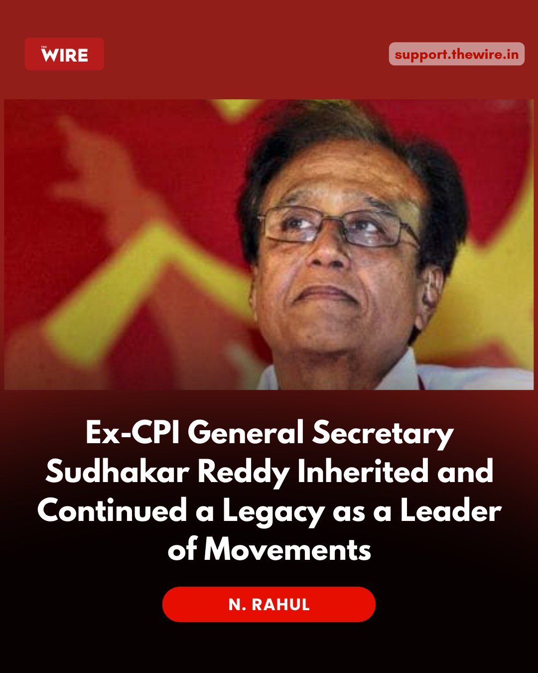 TheWire.in - In the death of former Communist Party of... | Facebook