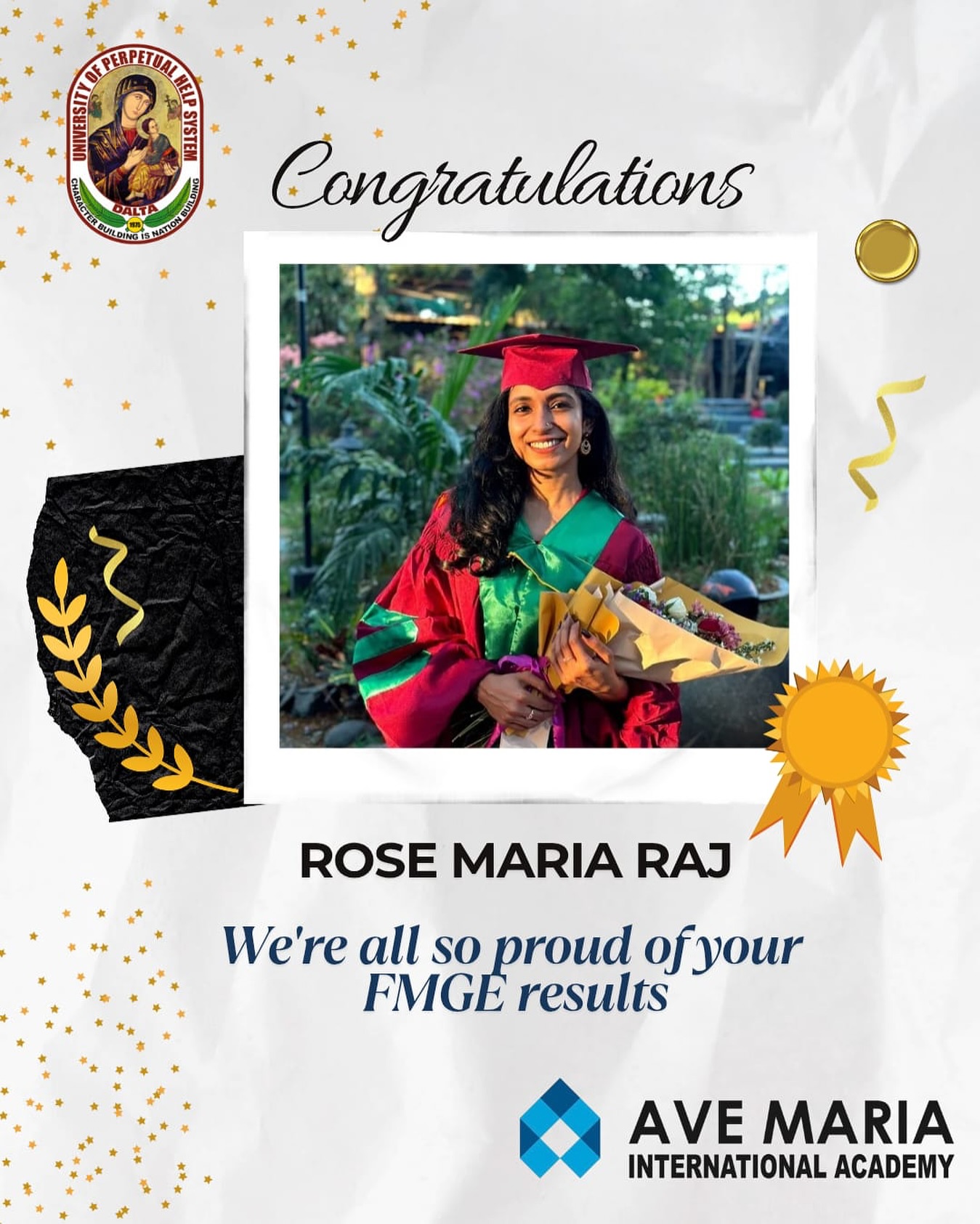 Ave - 🌟🎉 Congratulations, Dr.Rose Maria Raj! 🎉🌟 👩‍⚕️💙 The entire team ...