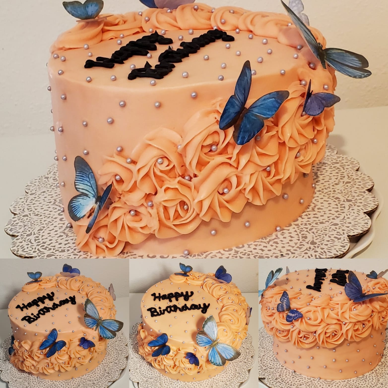 Butterfly 🦋 Cake! Double-stacked cake... - A Cake of My Own