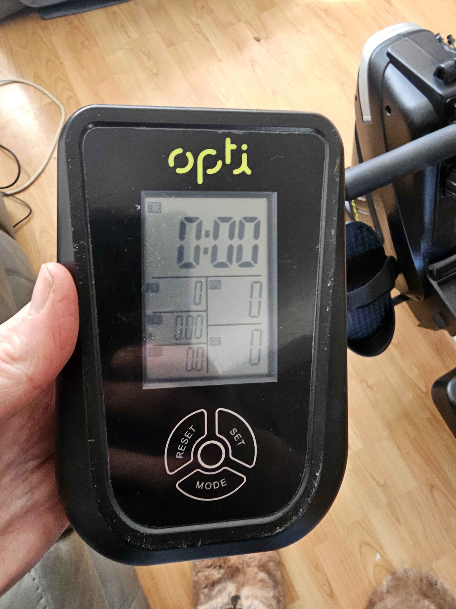 Opti magnetic rowing machine - display working but snapped off - Rowing ...
