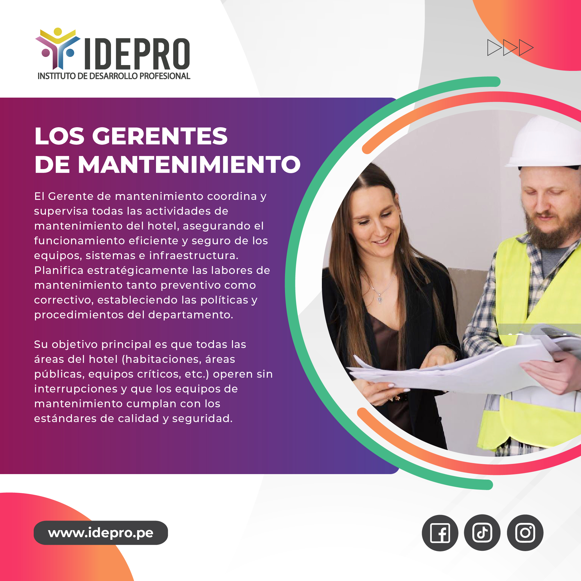 Instituto de Desarrollo Profesional - Idepro - 🔥 🎓 📈 QUE TUS METAS NO ...