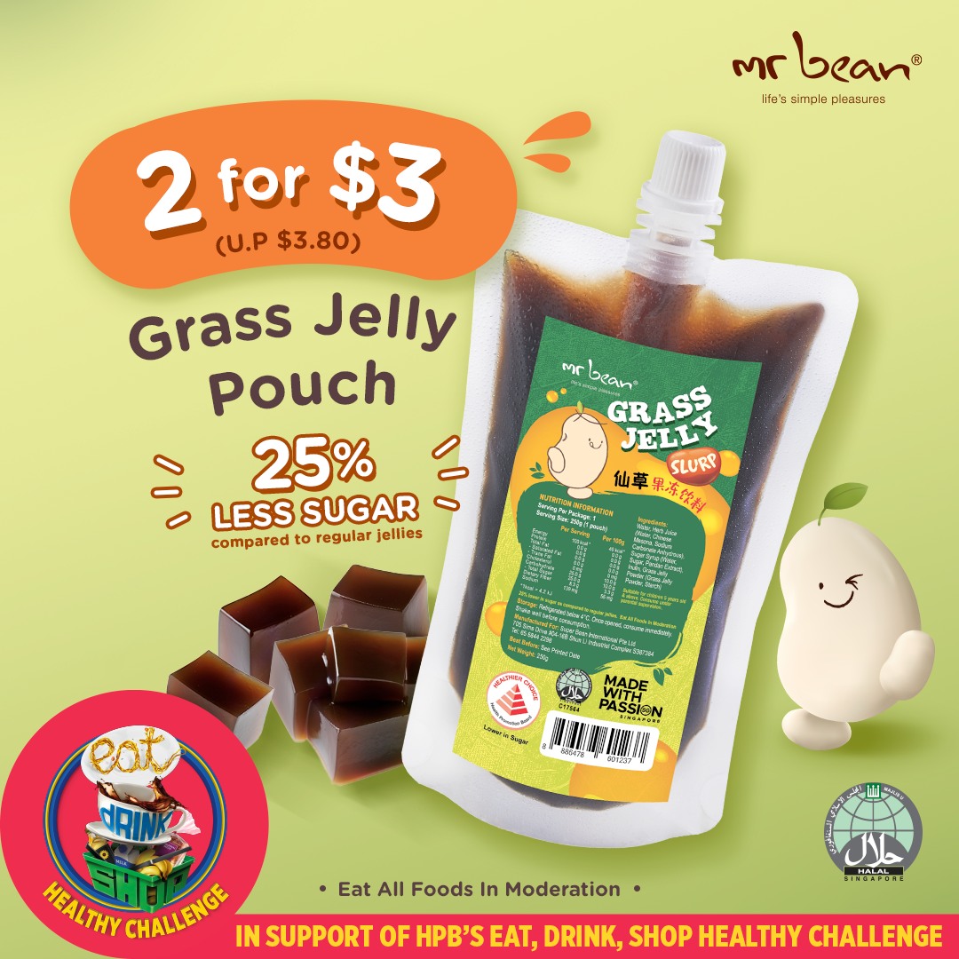 Mr - 🌿 Refresh with Mr Bean's Grass Jelly Pouch 🌿 Get 2 Grass Jelly ...