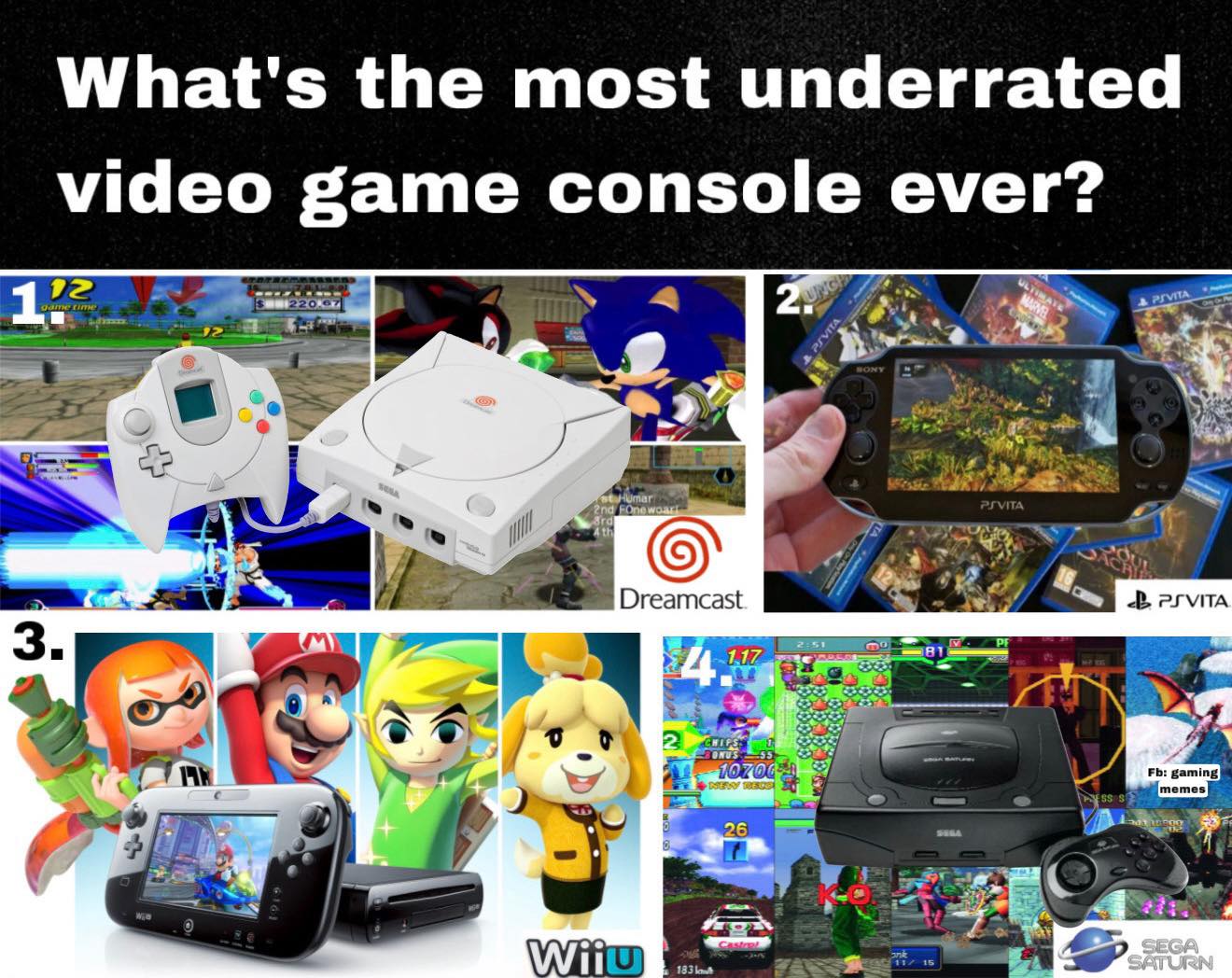 🤔 #dreamcast #psvita #segasaturn #wiiu