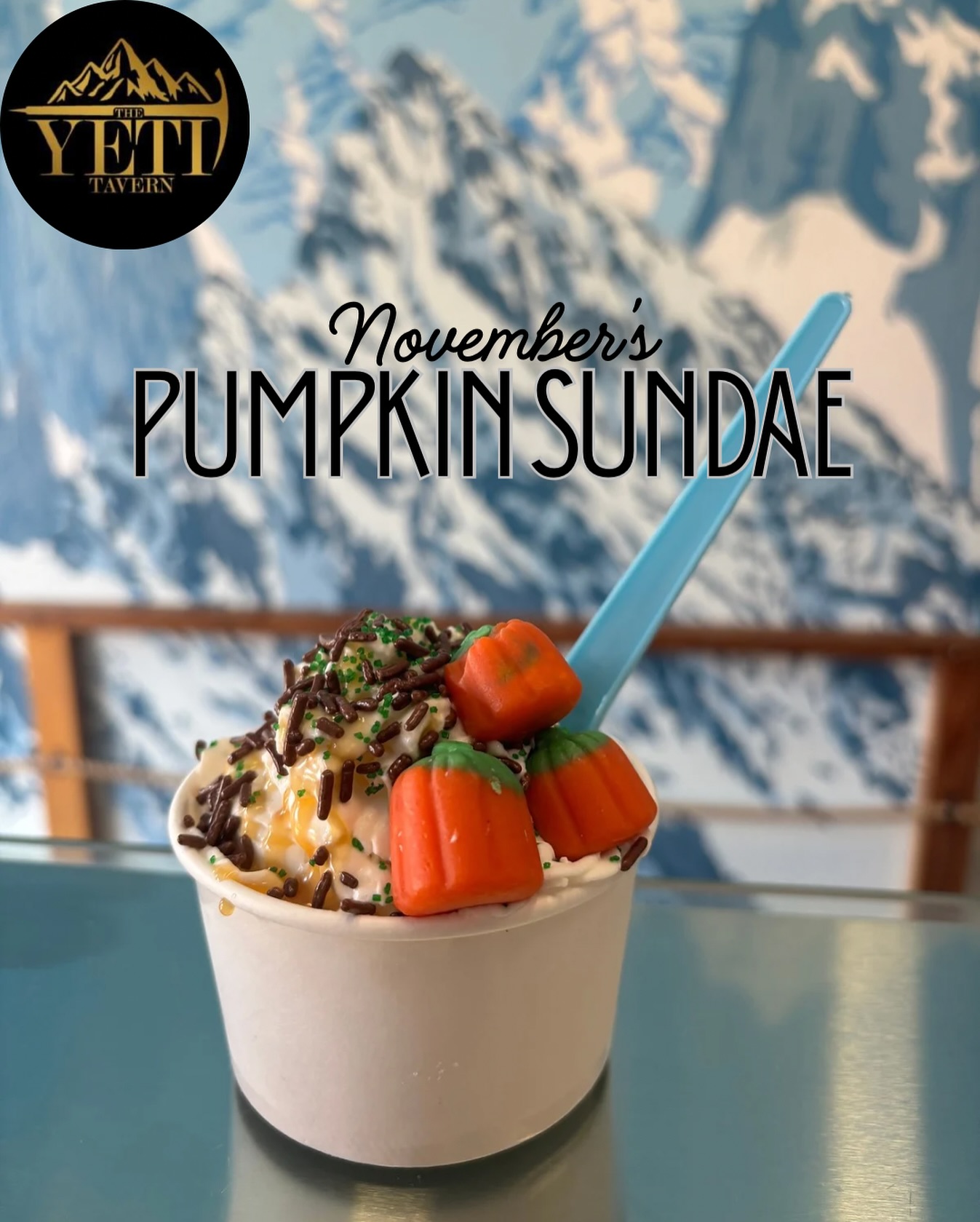 The Yeti - Happy November! We have a new sundae of the month!! A 🎃 ...