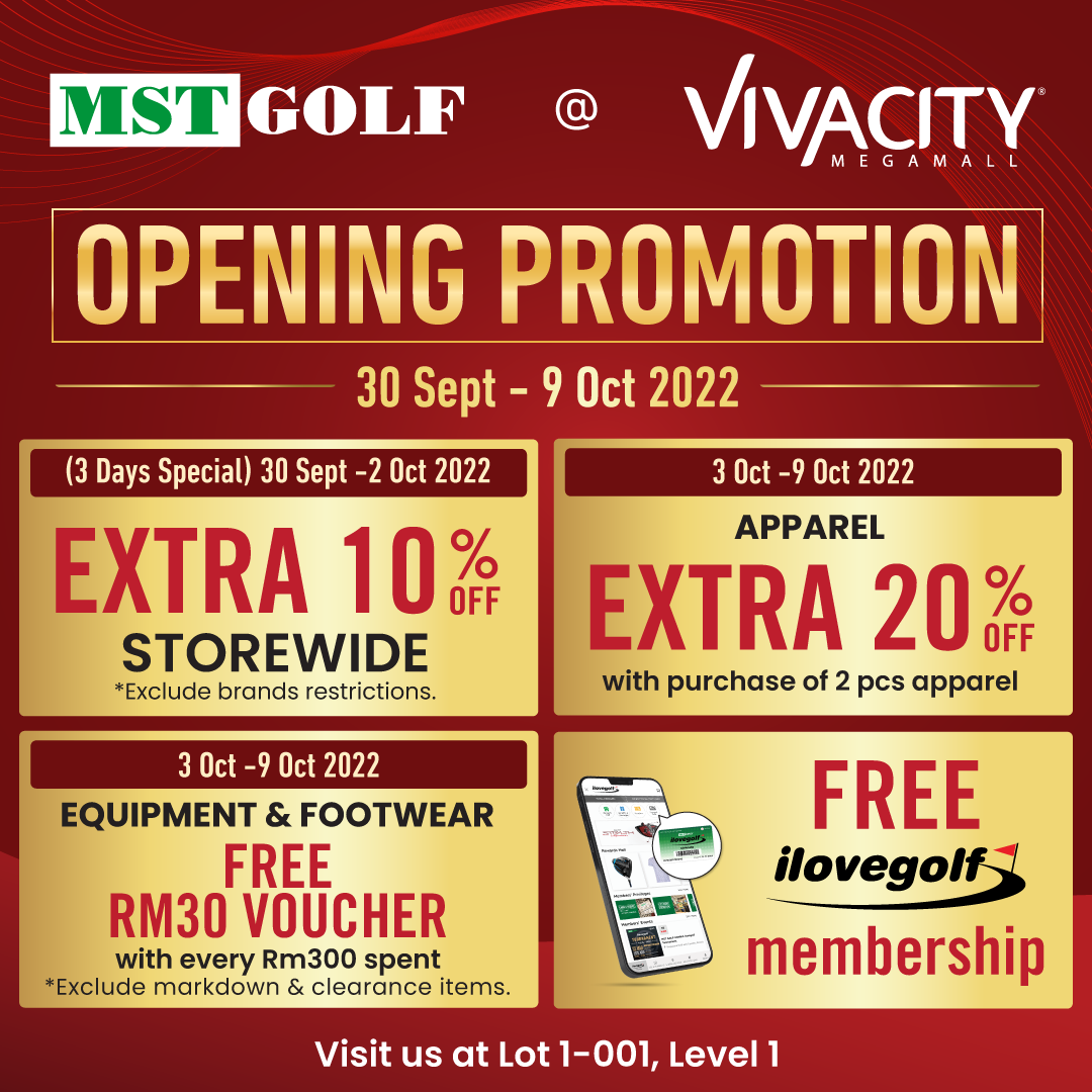 MST Golf - We are now OPEN in @vivacitymegamall! Visit our... | Facebook