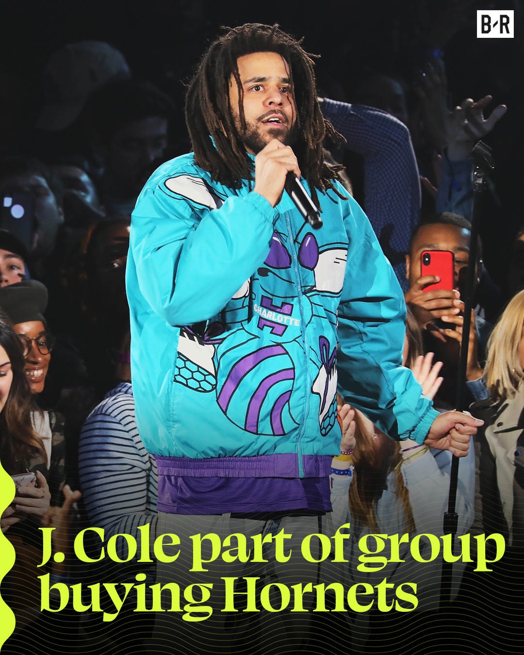 J. Cole with his personal Hornets jersey🥶