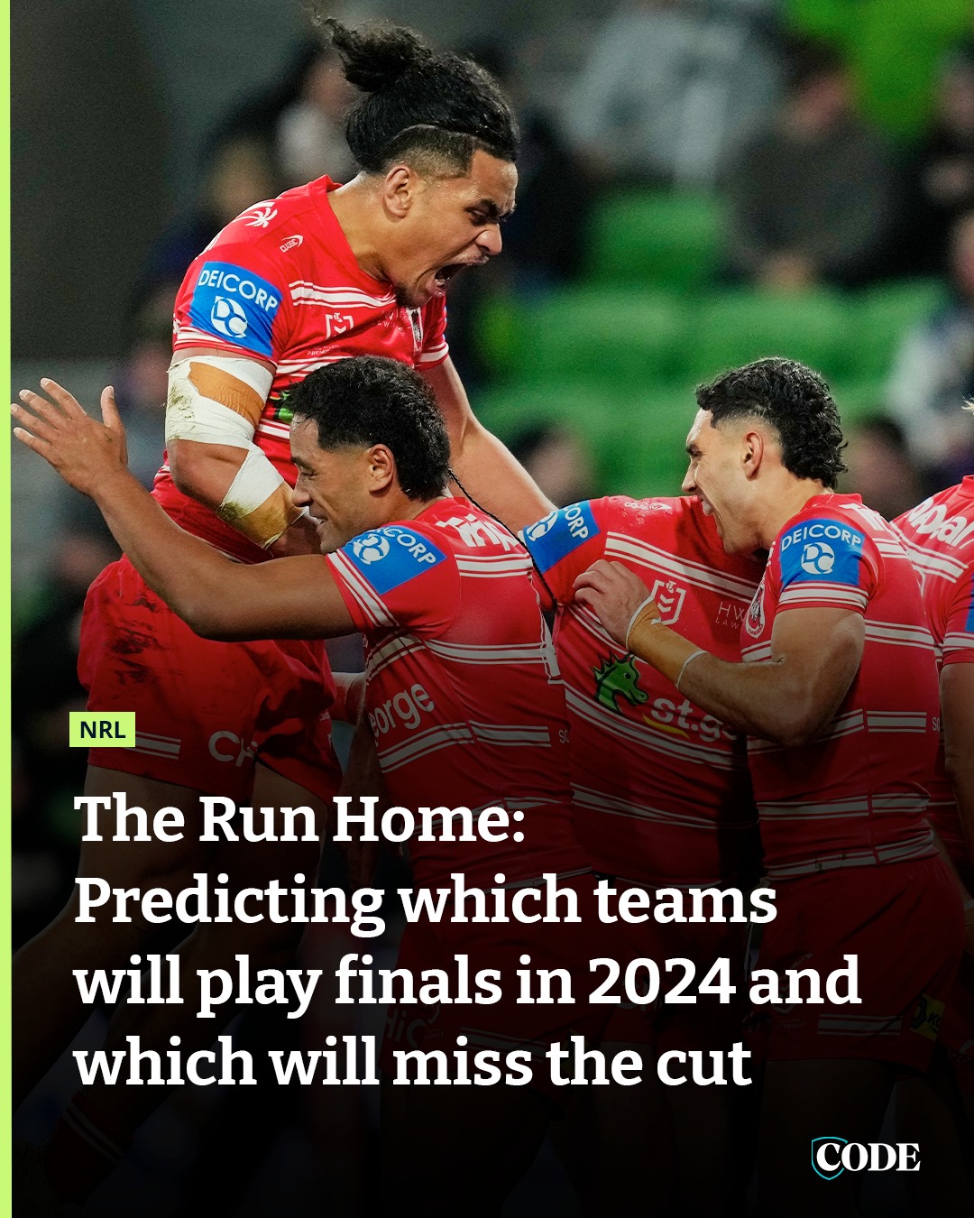 CODE - The Dragons have breathed new life into their NRL finals hopes ...