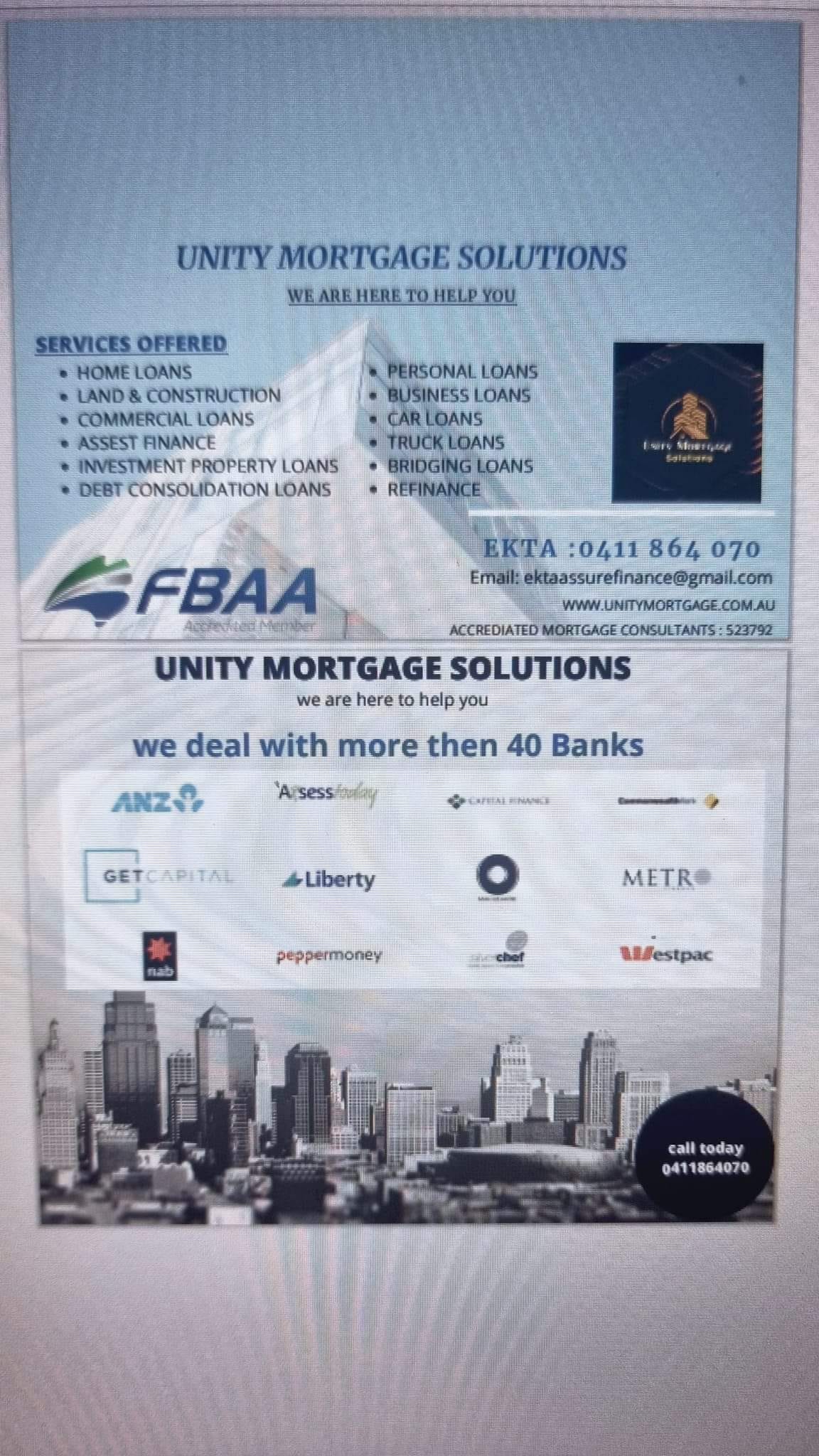 Unity Mortgage Solutions | Melbourne VIC