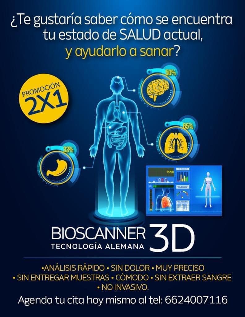 Salud Vital - ESTUDIO BIO- ESCANER Con tecnologia ALEMANA...