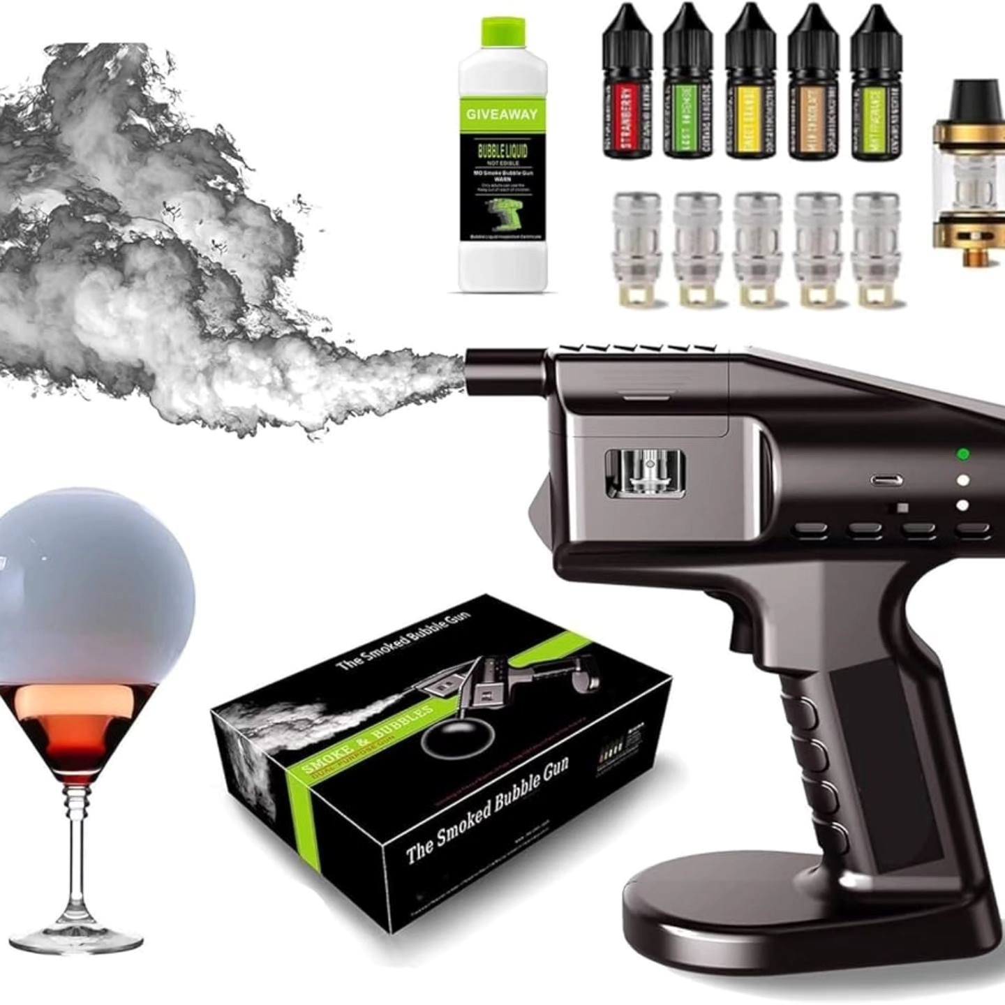 Molec-Chef The Smoked Bubble Gun - Handheld Food Smoker available