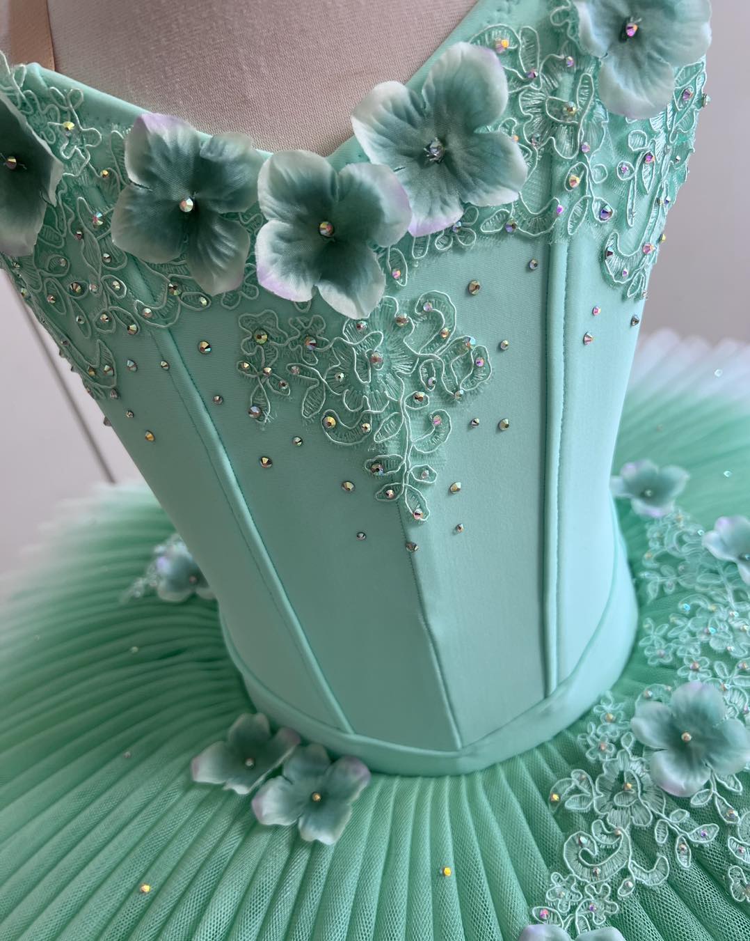 mint green tutu dress Well this has to be one of the sweetest little tutus ever! 💚🌸 Gorgeous bodice with a white frill with a mint ombré to match underneath. We placed some pretty Africanimports
