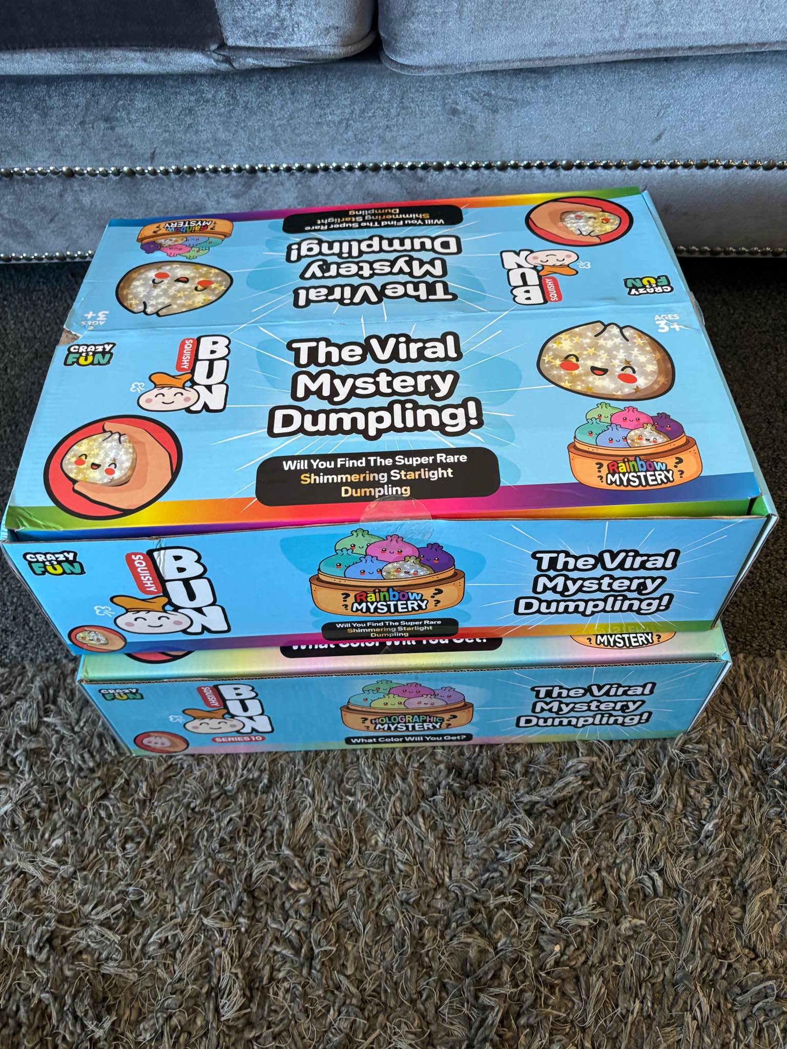 RMS Viral Mystery Dumpling Super Rare Glitter Squishy Bun - Stuffed ...