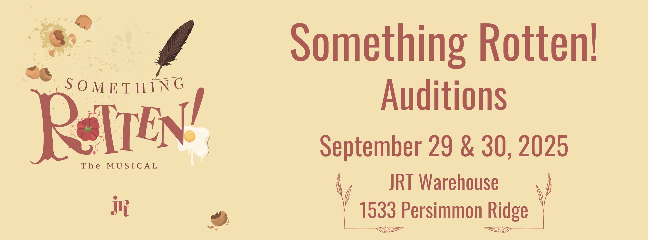 Auditions for JRT's Something Rotten!