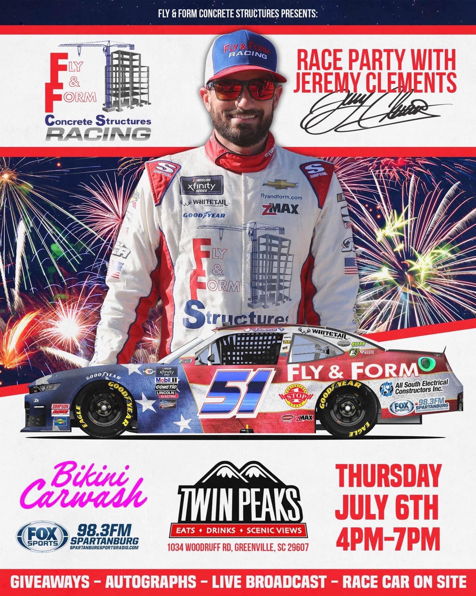 🏁🇺🇸🚨 TONIGHT 🚨🇺🇸🏁 Fox Sports... - Jeremy Clements Racing | Facebook