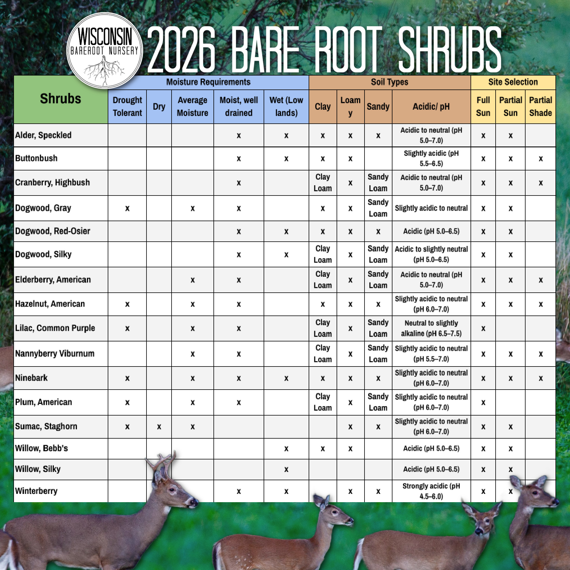 Wisconsin Bareroot Nursery | Markesan WI