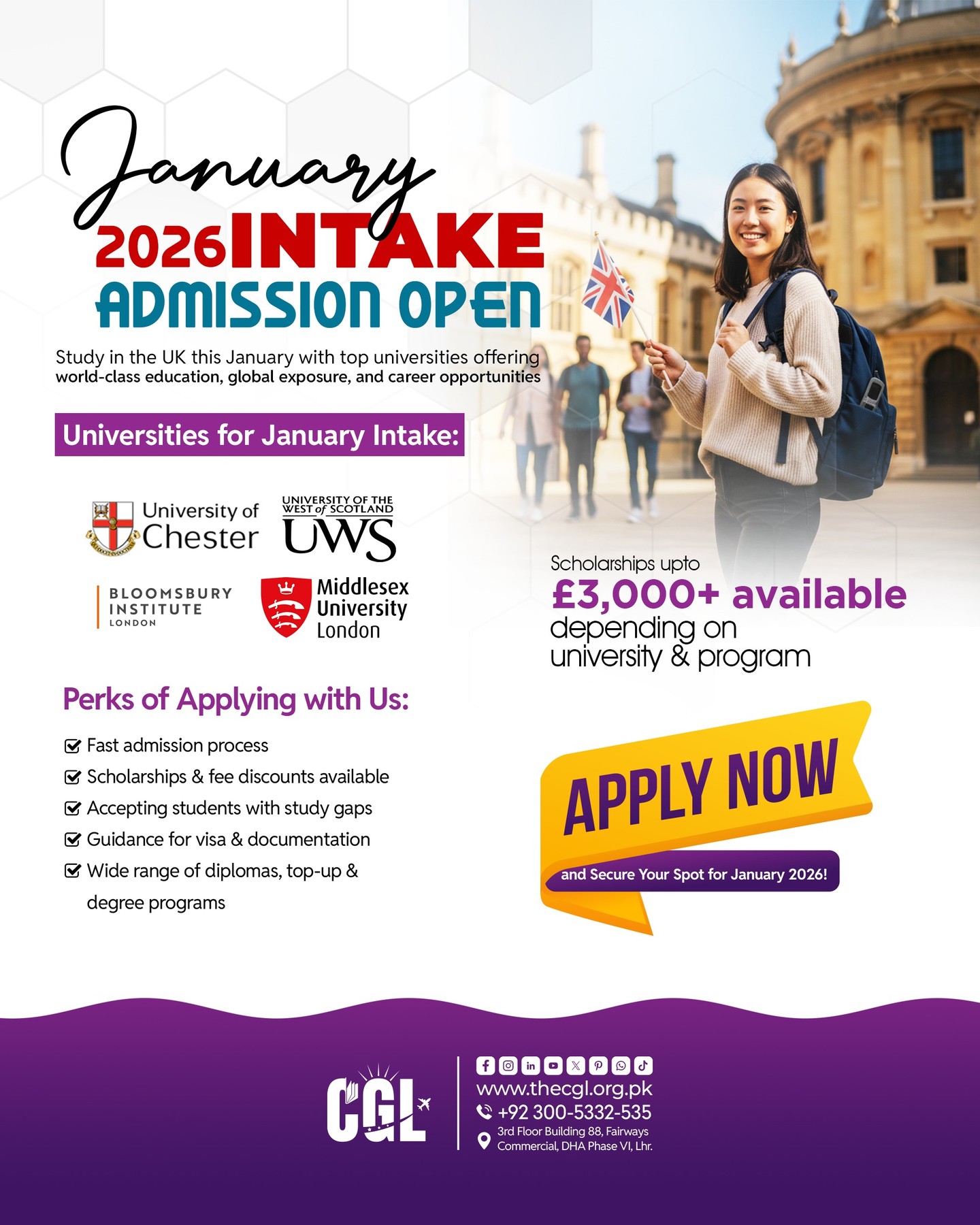 CGL - UK January 2026 Intake – Admissions Now Open! 🎓 Start your ...