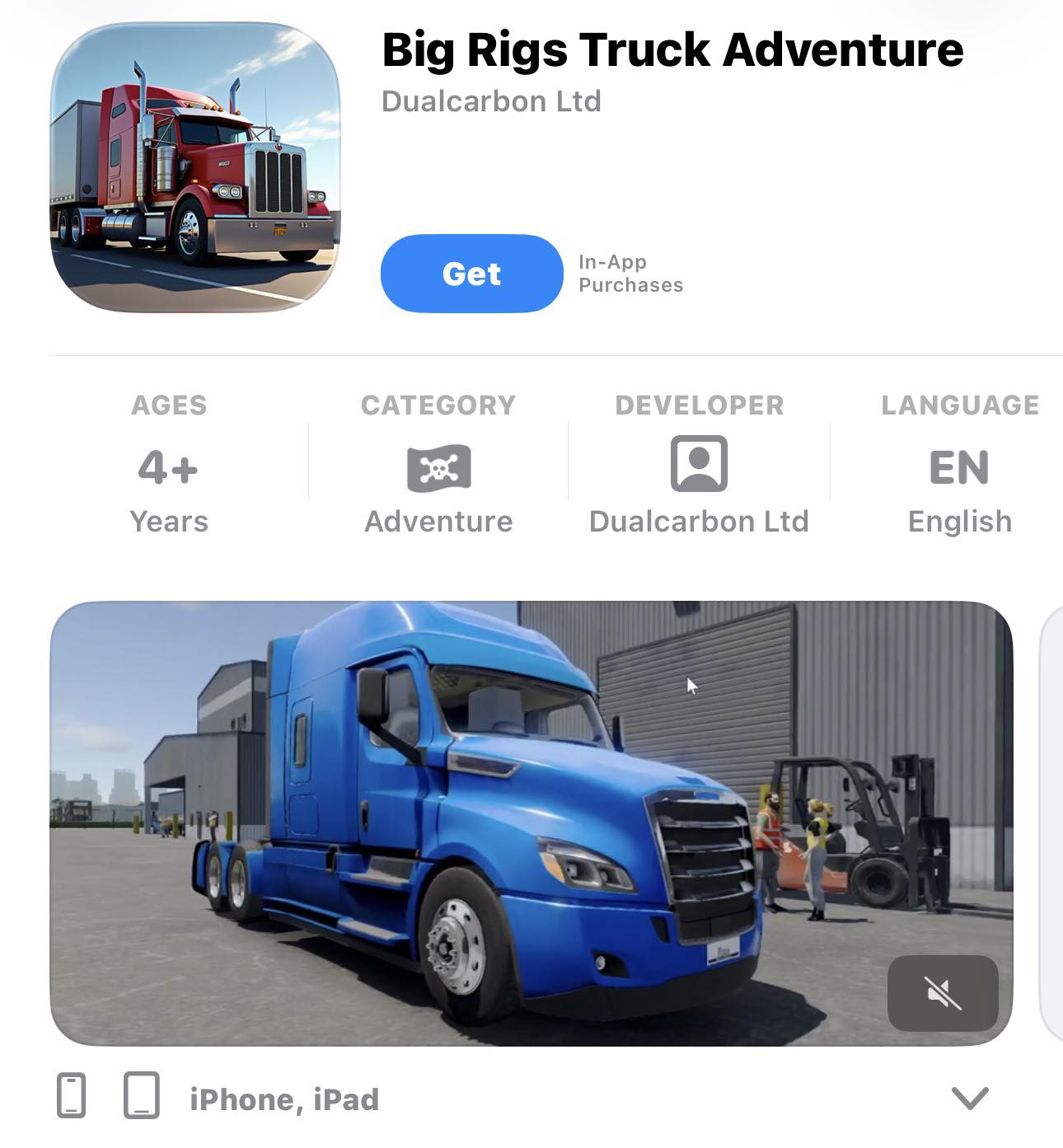 Virtual - Truck Simulator Big Rigs is now out on iOS! The game falls to ...