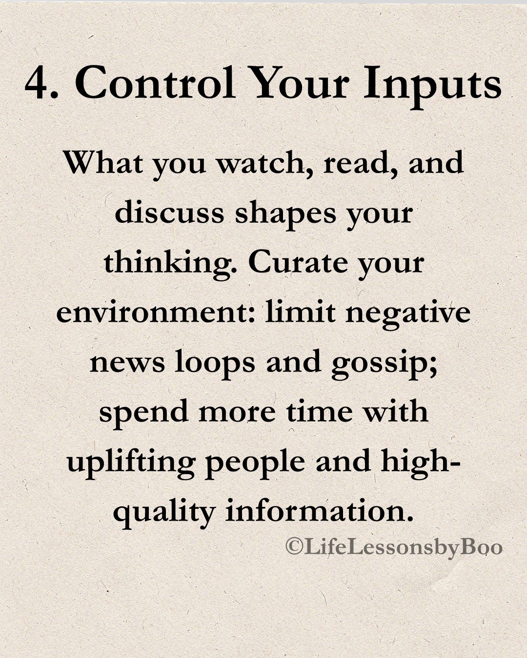 Life Lessons by Boo