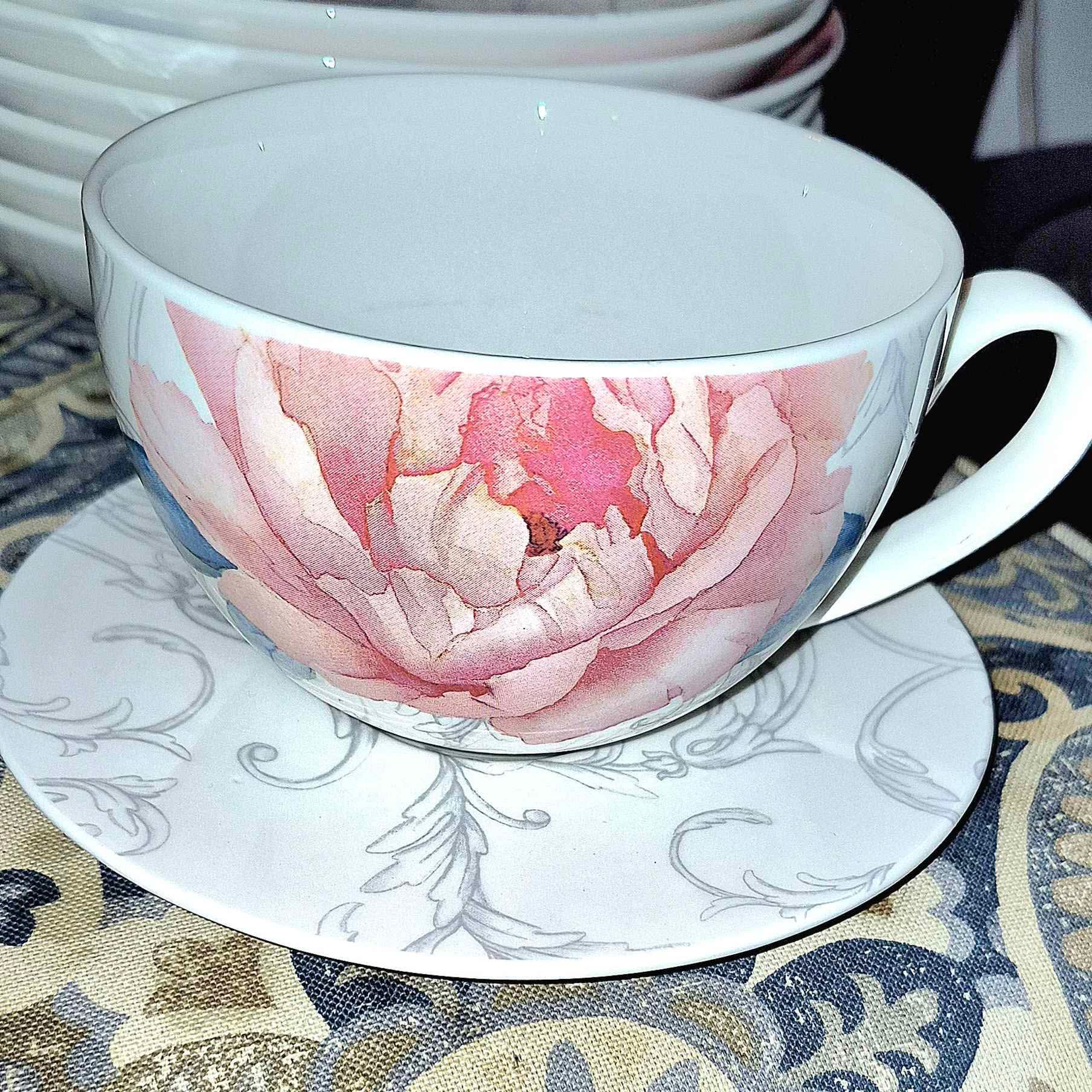 20 Pieces Martha Stewart Dinnerware in Peony Pattern - Dinnerware Sets ...