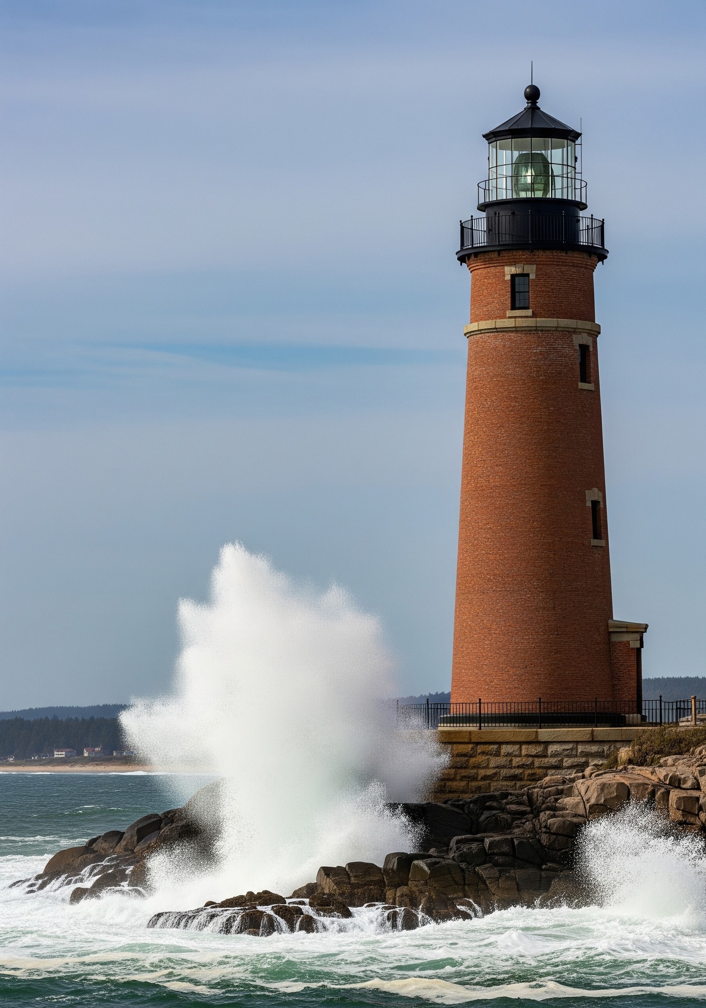 Everything’s Lighthouses | * Brick Lighthouse on a Rocky Shore 😍 | Facebook