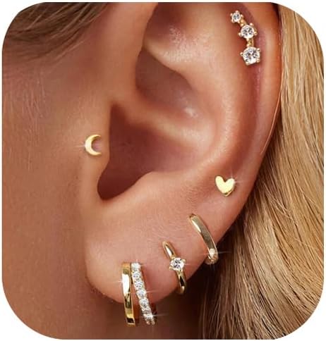 Earring Backs For Studs YADOCA 16 Pairs Hypoallergenic Girls Earrings For Women Kids 316L Earrings For Kids