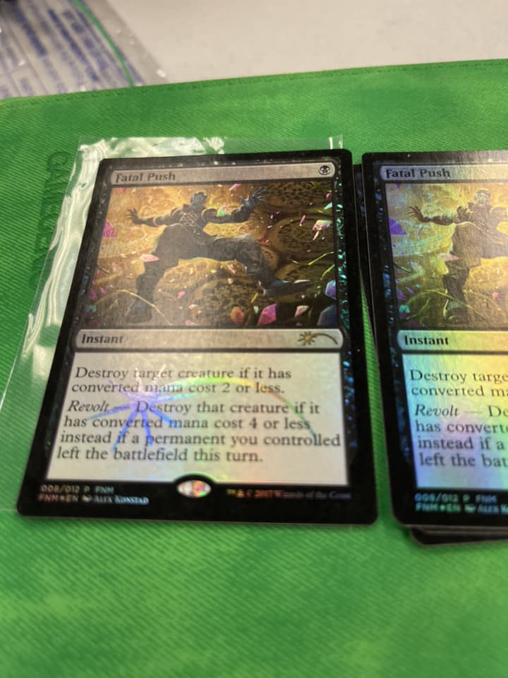 mtg final fantasy fatal push - Ryan 'Roadkill' Quickfall Revolt Destroy that creature if it has converted mana cost 4 or less instead if a permanent you controlled left the battlefield this turn. What is the value of