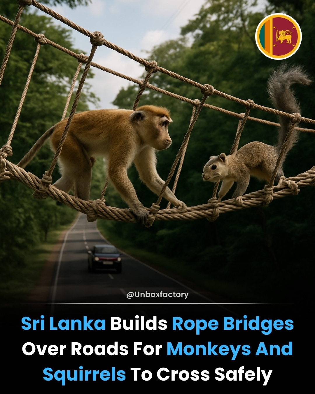 Unbox Factory | Sri Lanka is installing rope canopy bridges above busy ...