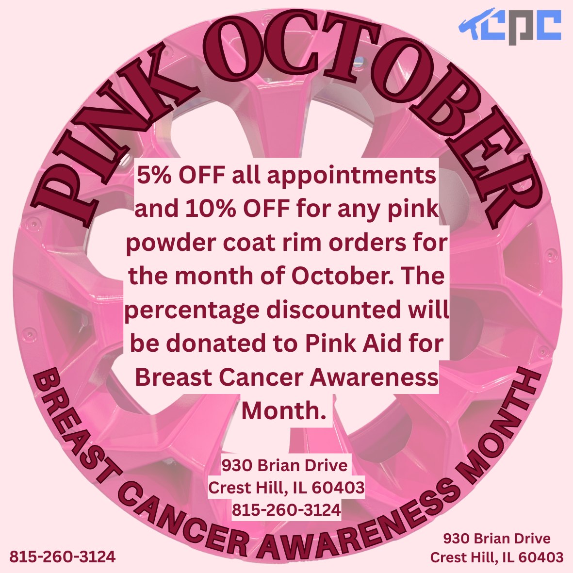 CPC - 🎀 This October, we're going pink for a purpose! 🎀 In honor of ...