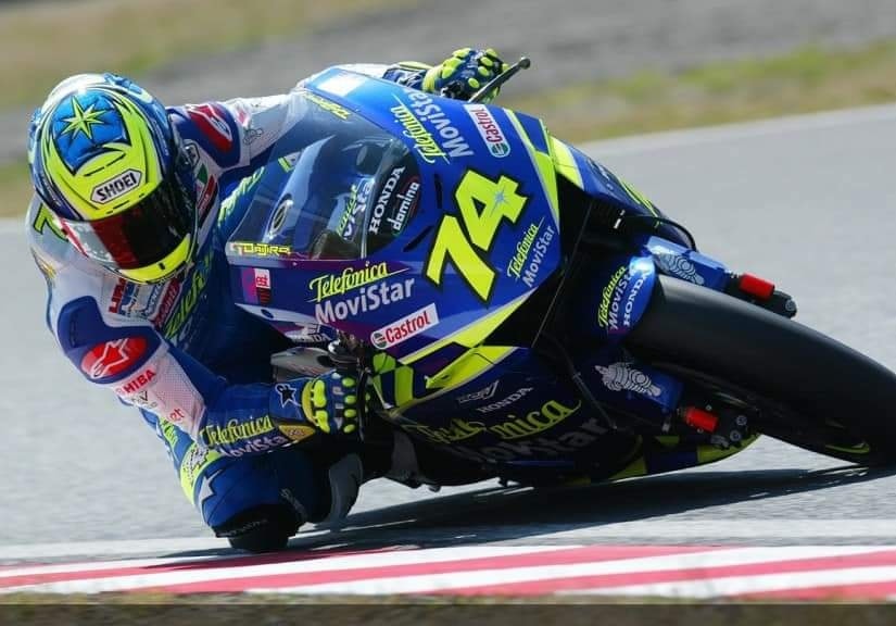 Daijiro Kato at 2003 Japanese GP with Telefonica Movistar Honda