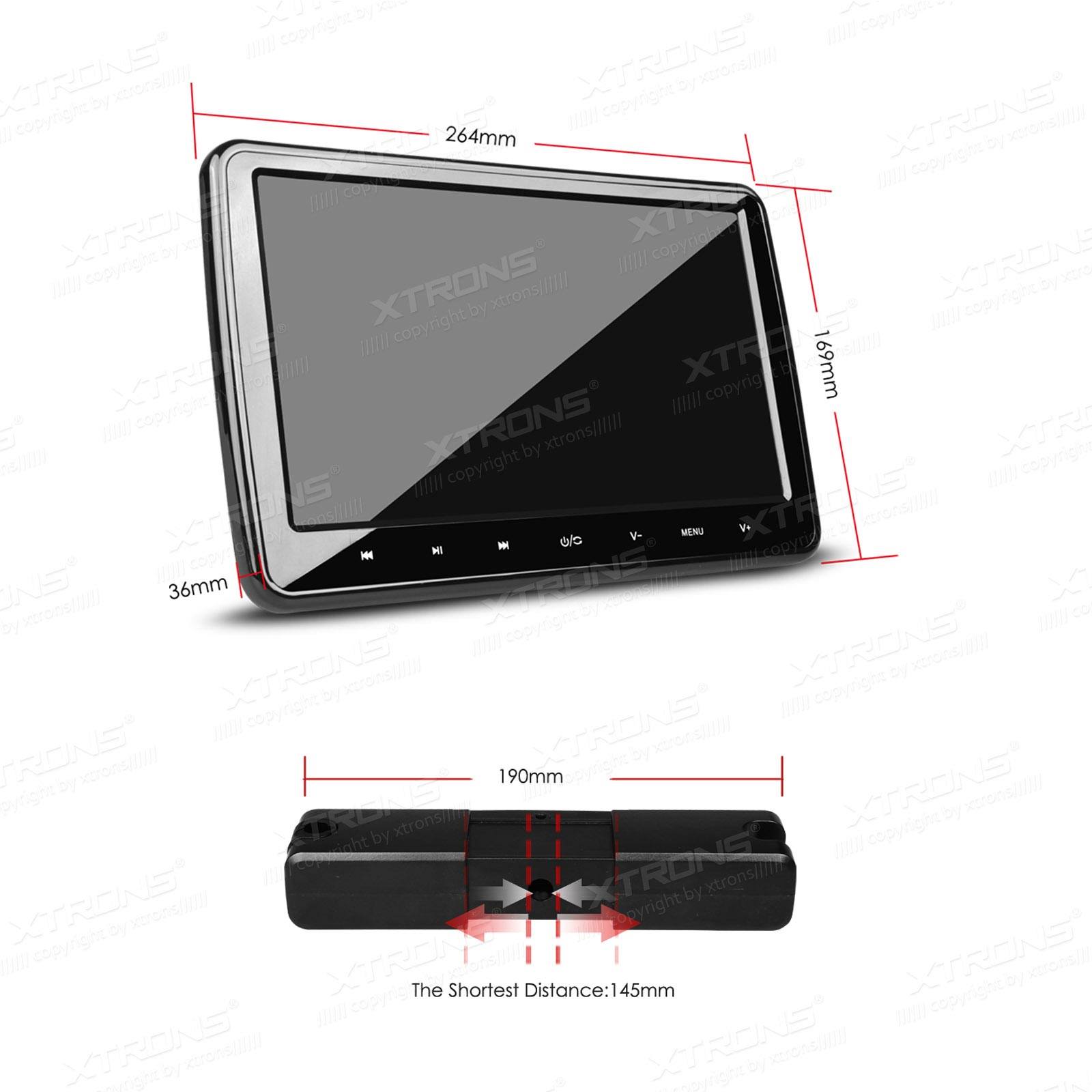 XTRONS HD101 ヘッドレストモニター HD101 - 10.1