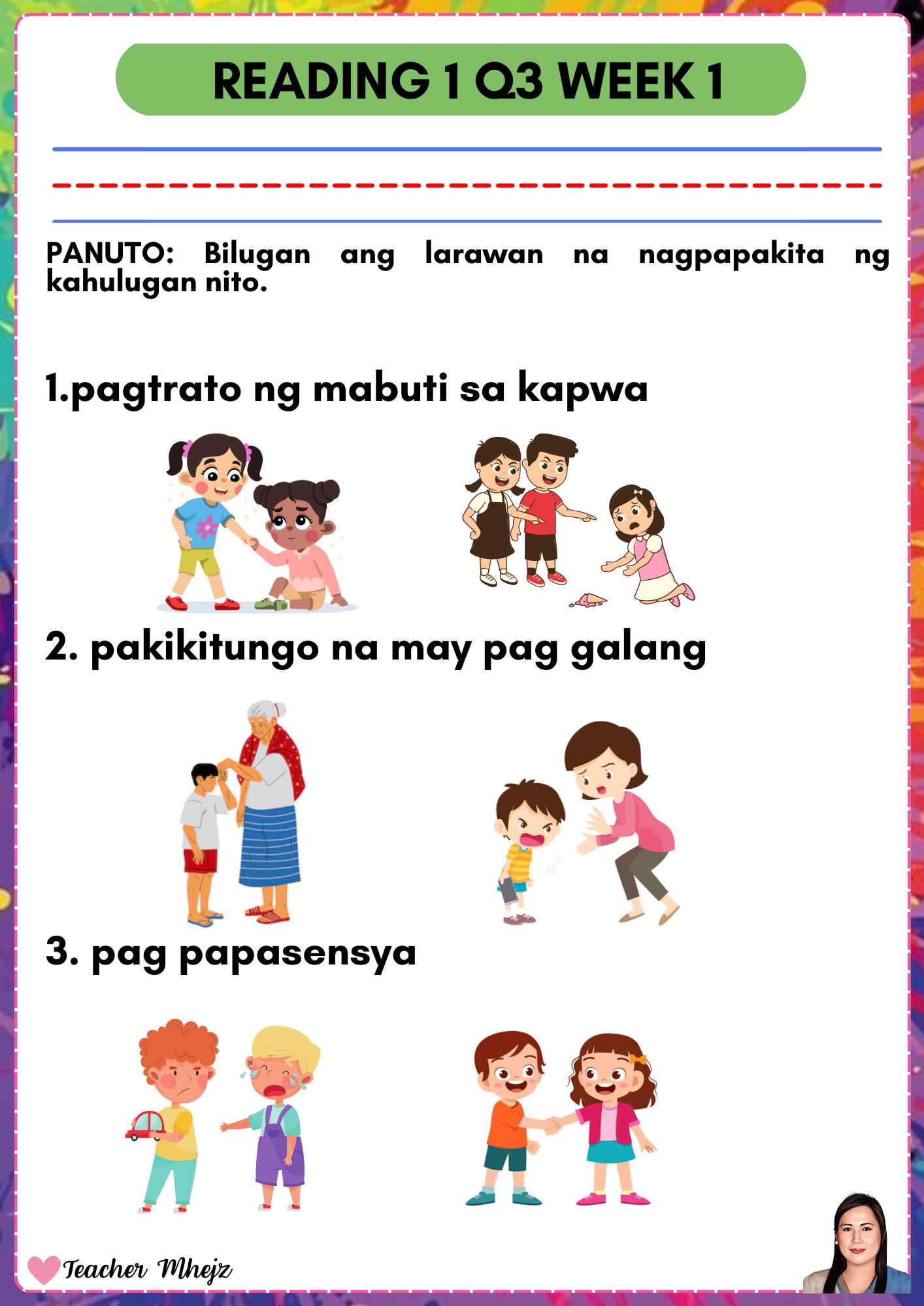 Free Grade 1 Files... - Free Grade 1 Files -Teacher Mhejz