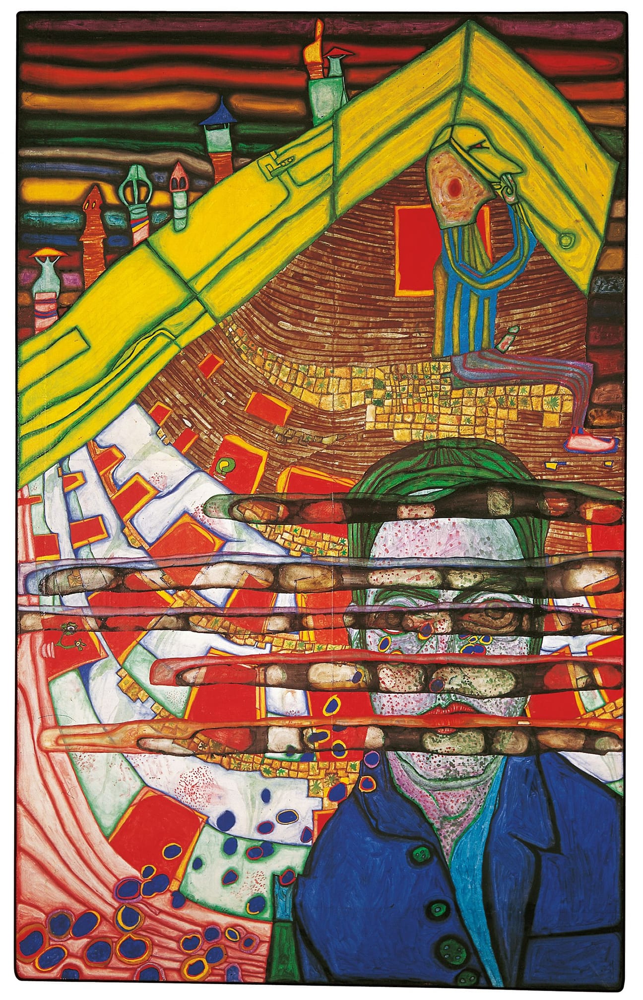 Friedensreich Hundertwasser. (1928-2000, Austrian) City Seen from