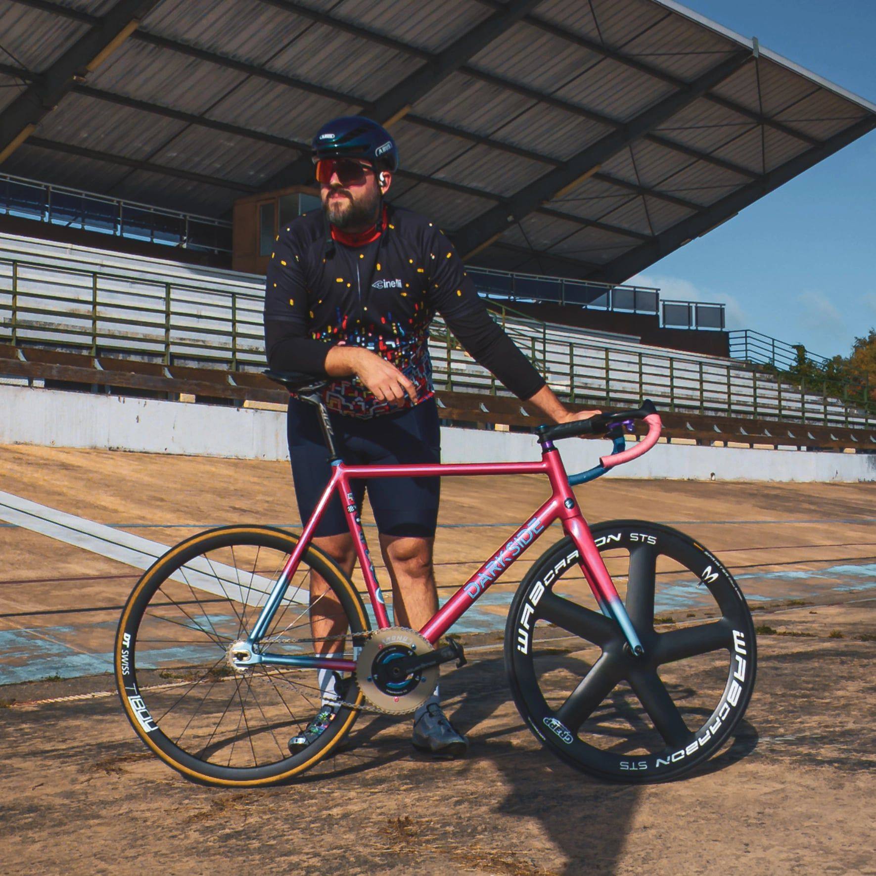 Cadre Vivalo NJS Pour Vélo De Piste Keirin - Taille 51,5 Cm, Acier, Rouge Foncé - Occasion, Prêt Pour La Vitesse Fixe
