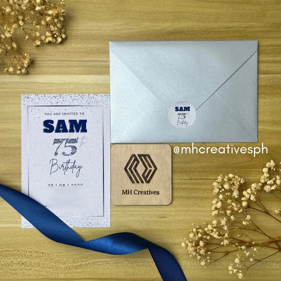 MH - Birthday Invitation 🤍 Inclusions: • Matte Inserts • Colored ...