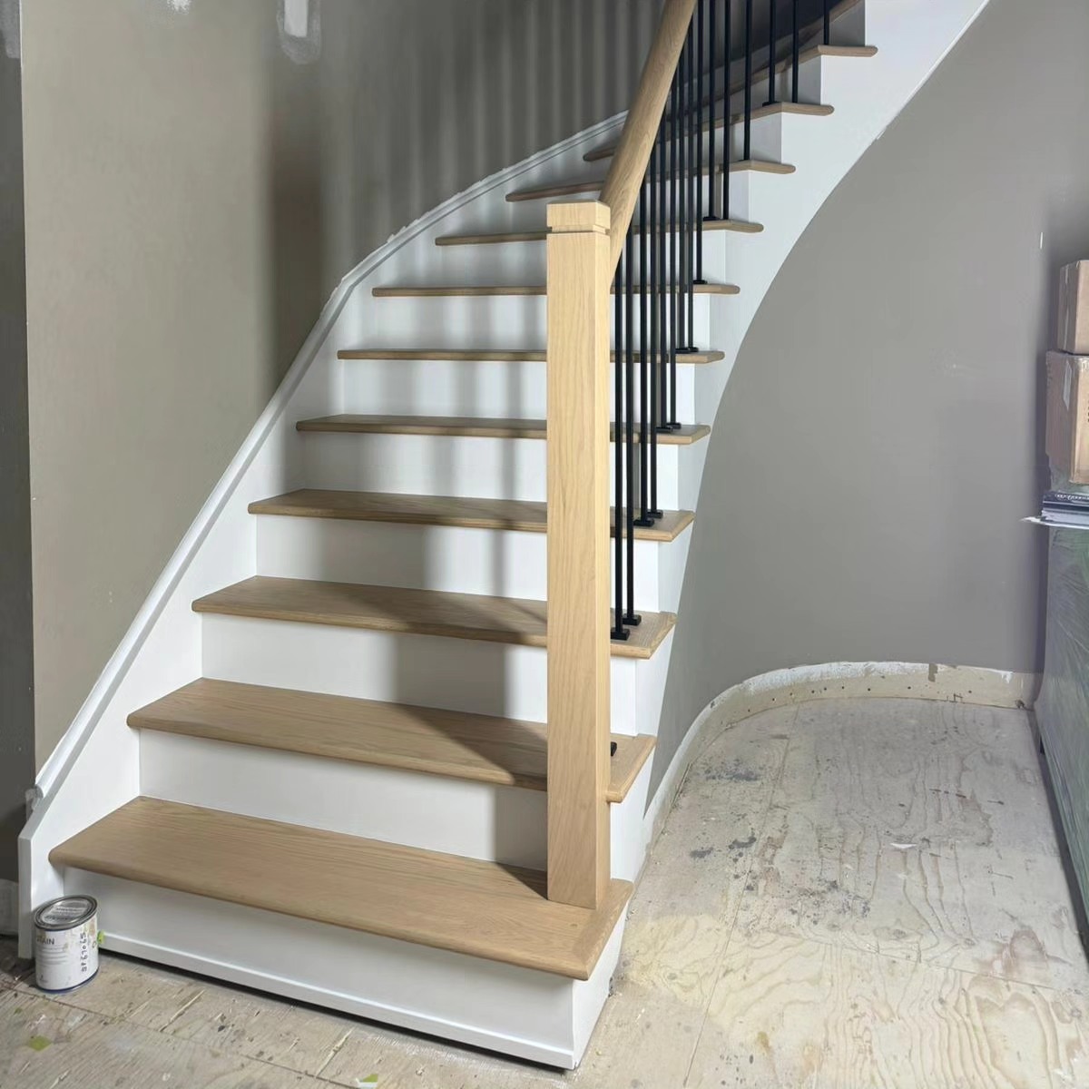 Durham Stairs - We got #treads to do Triple Stair House #stained # ...