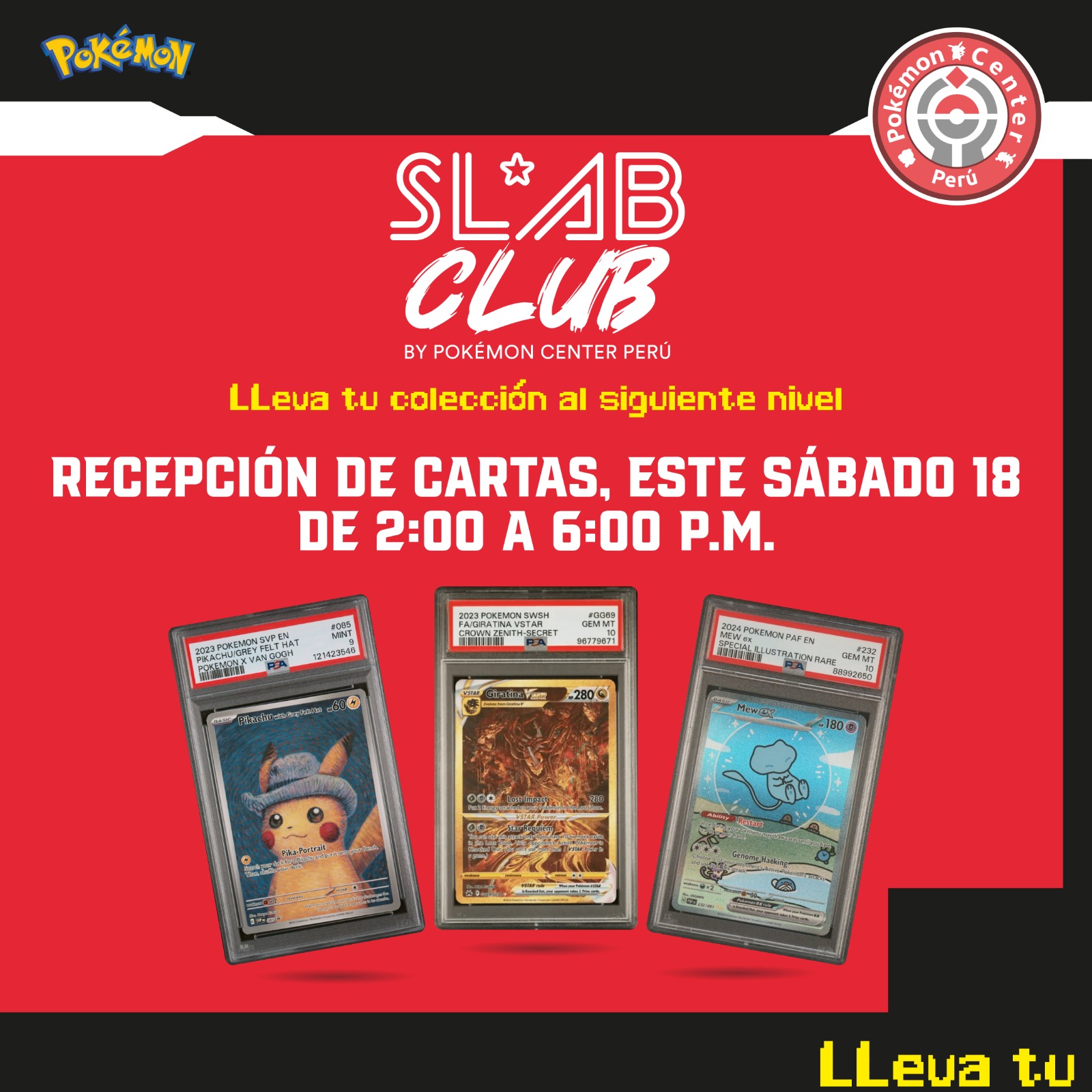 TCG Center Perú - 🎉 ¡Llega SLAB CLUB a Pokémon Center... | Facebook